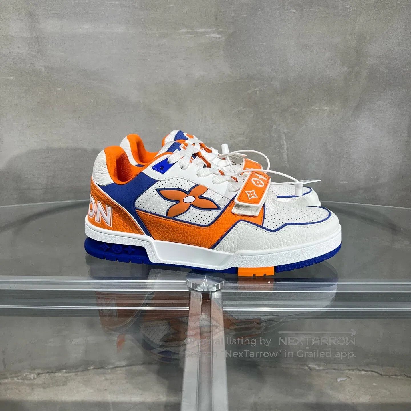 Louis Vuitton Louis Vuitton Trainer Velcro White Orange shoes Size US 6 / EU 39 - 4 Thumbnail