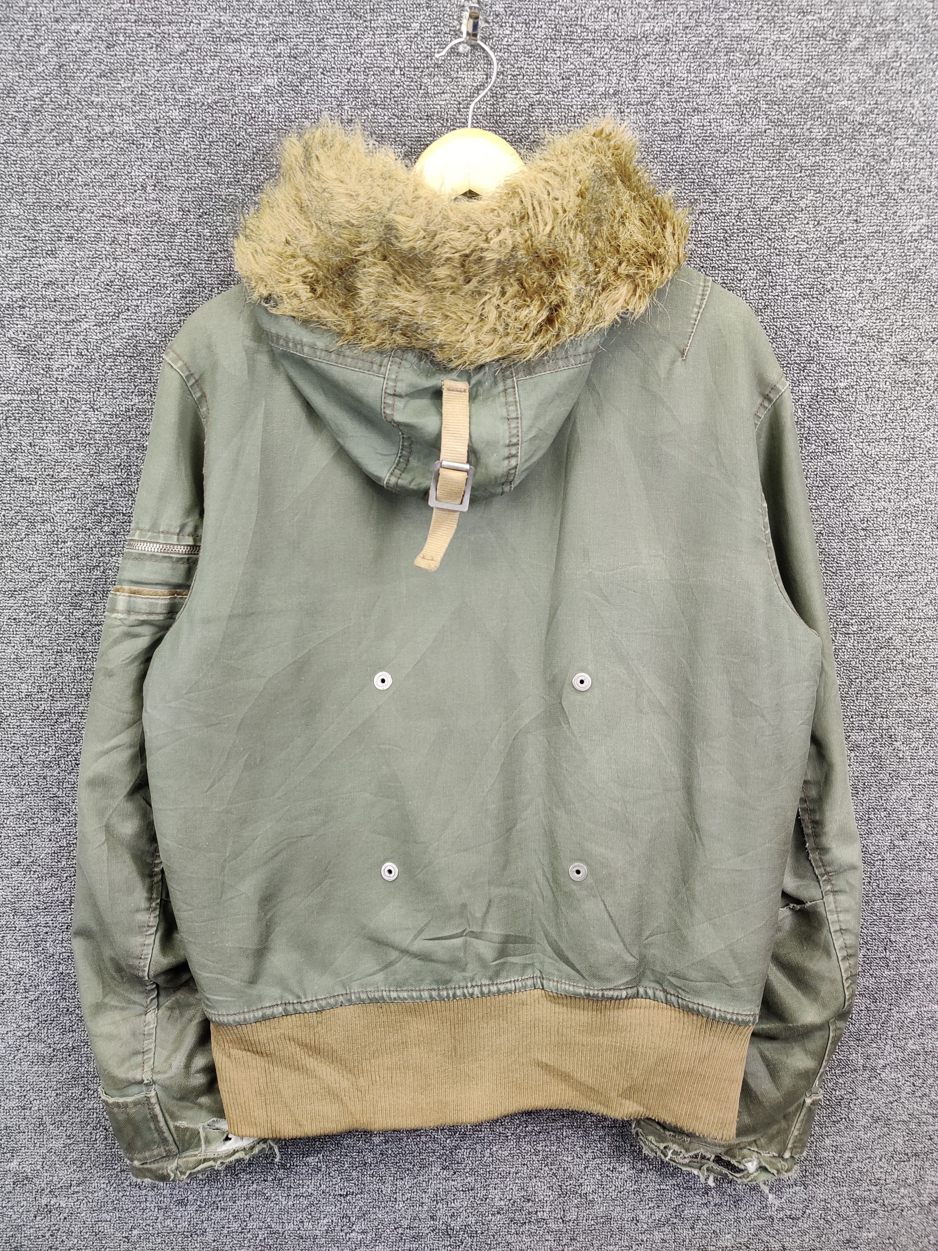 G-Star Vintage G Star Raw 3301 Military Fur Jacket Olive Green Size US L / EU 52-54 / 3 - 6 Thumbnail