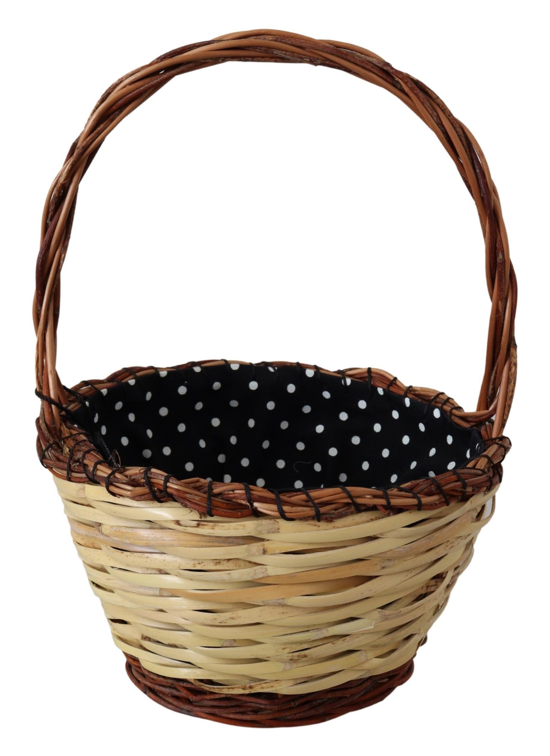 Dolce & Gabbana Chic Beige Wicker Basket Tote Women's Bag Size ONE SIZE - 1 Thumbnail