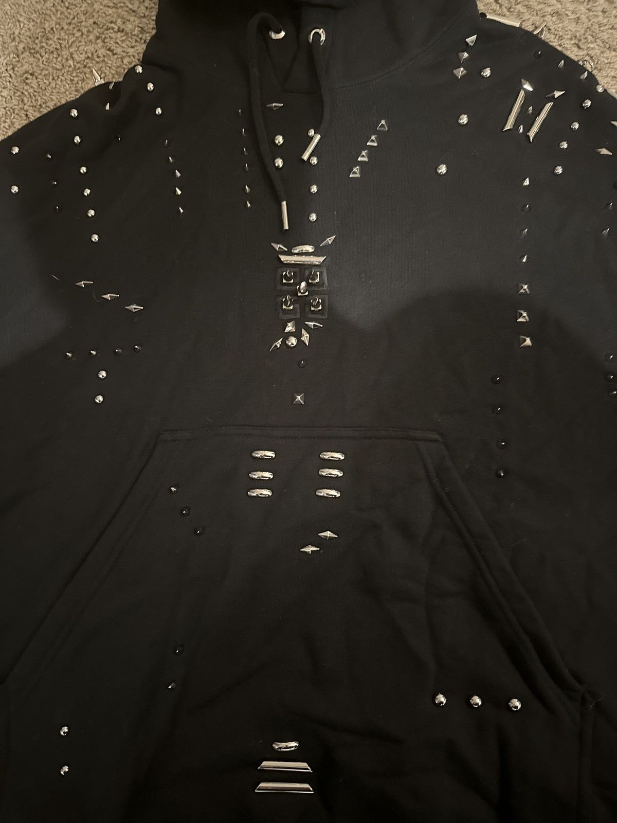 Givenchy Givenchy Spiked Hoodie Size US L / EU 52-54 / 3 - 2 Thumbnail