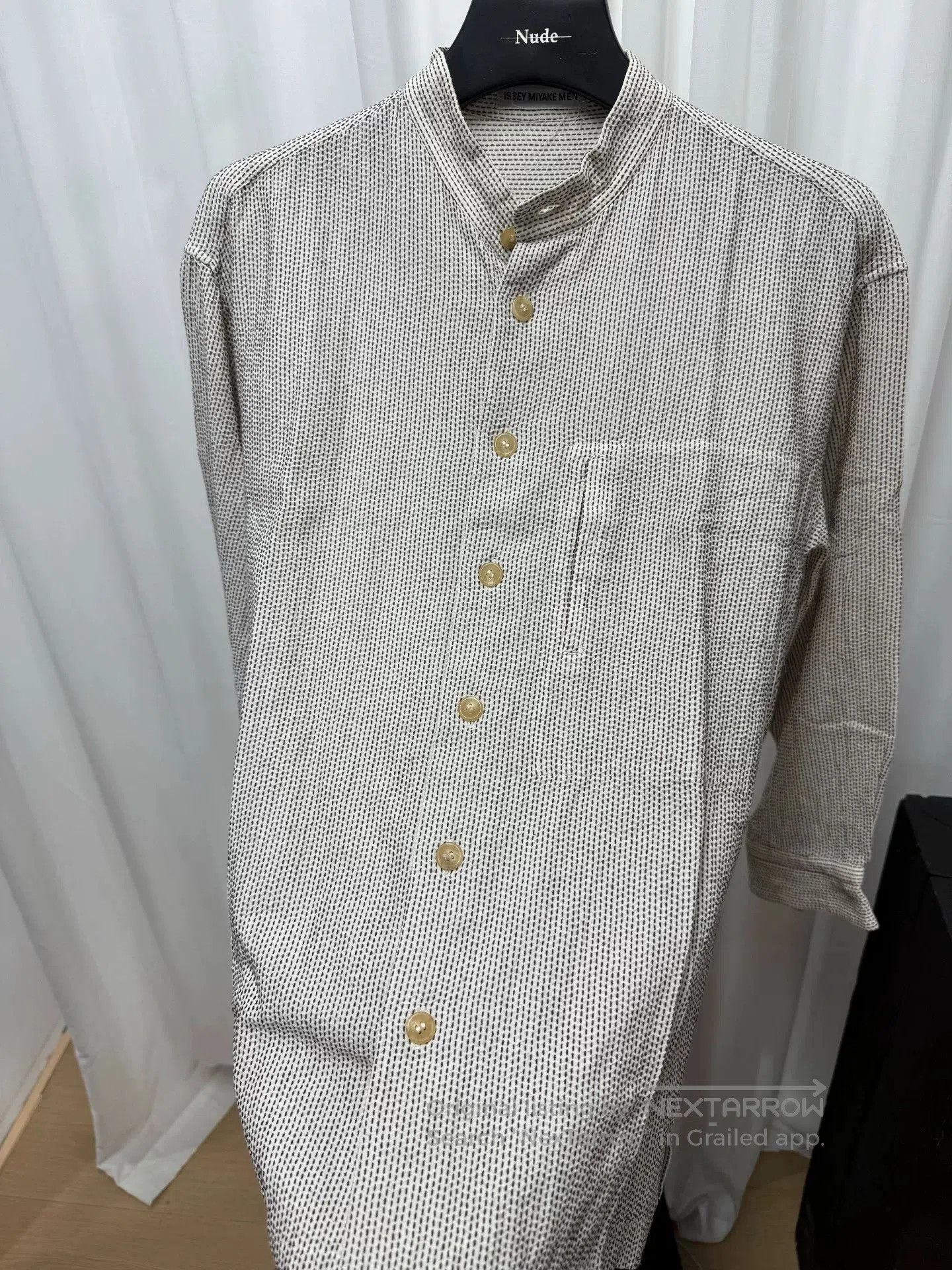 Issey Miyake Issey Miyake Striped Button-Up Shirt. Size US M / EU 48-50 / 2 - 4 Thumbnail