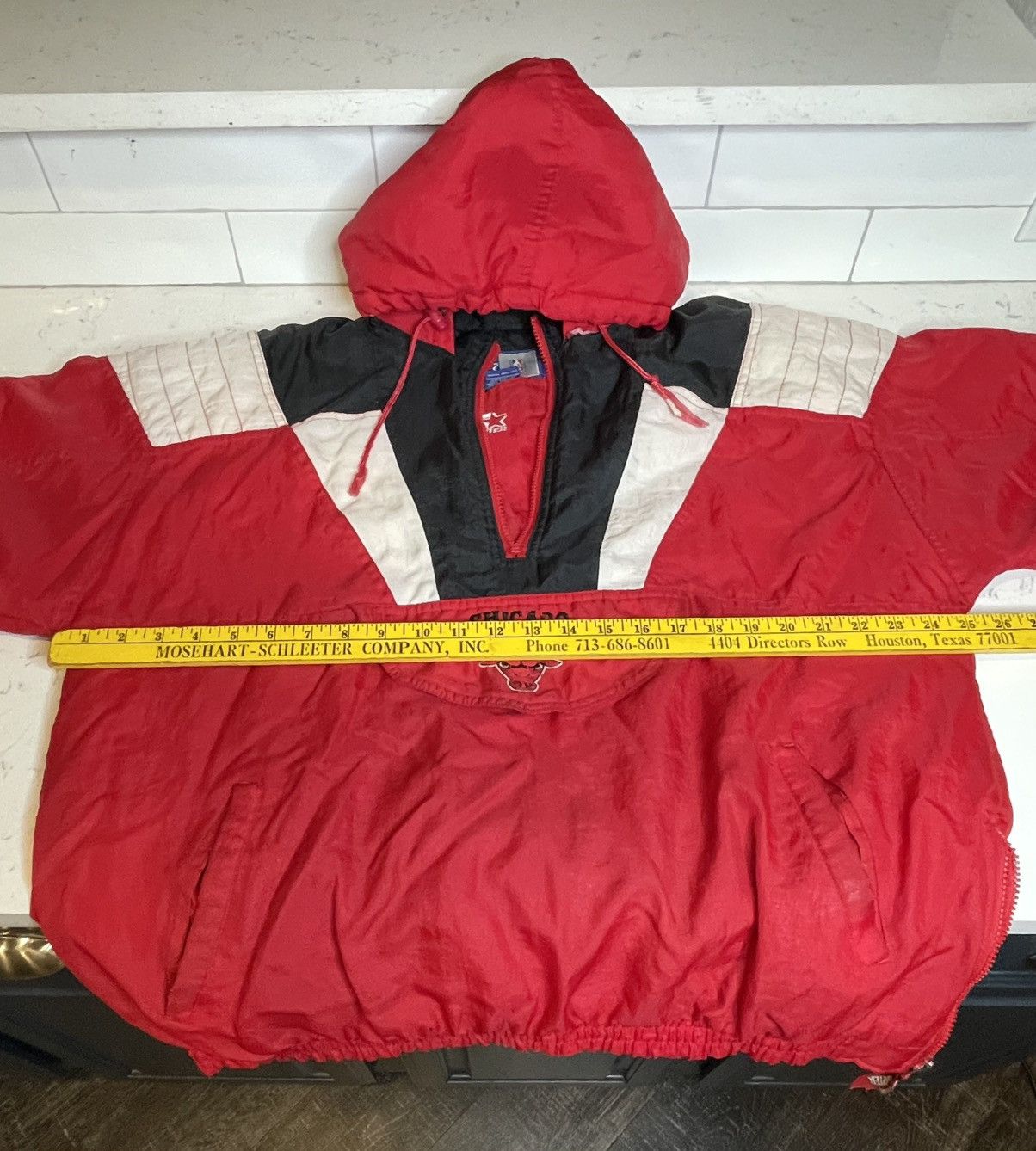 Starter Chicago Bulls Starter Jacket Sz XL with Defects *READ Size US XL / EU 56 / 4 - 5 Thumbnail
