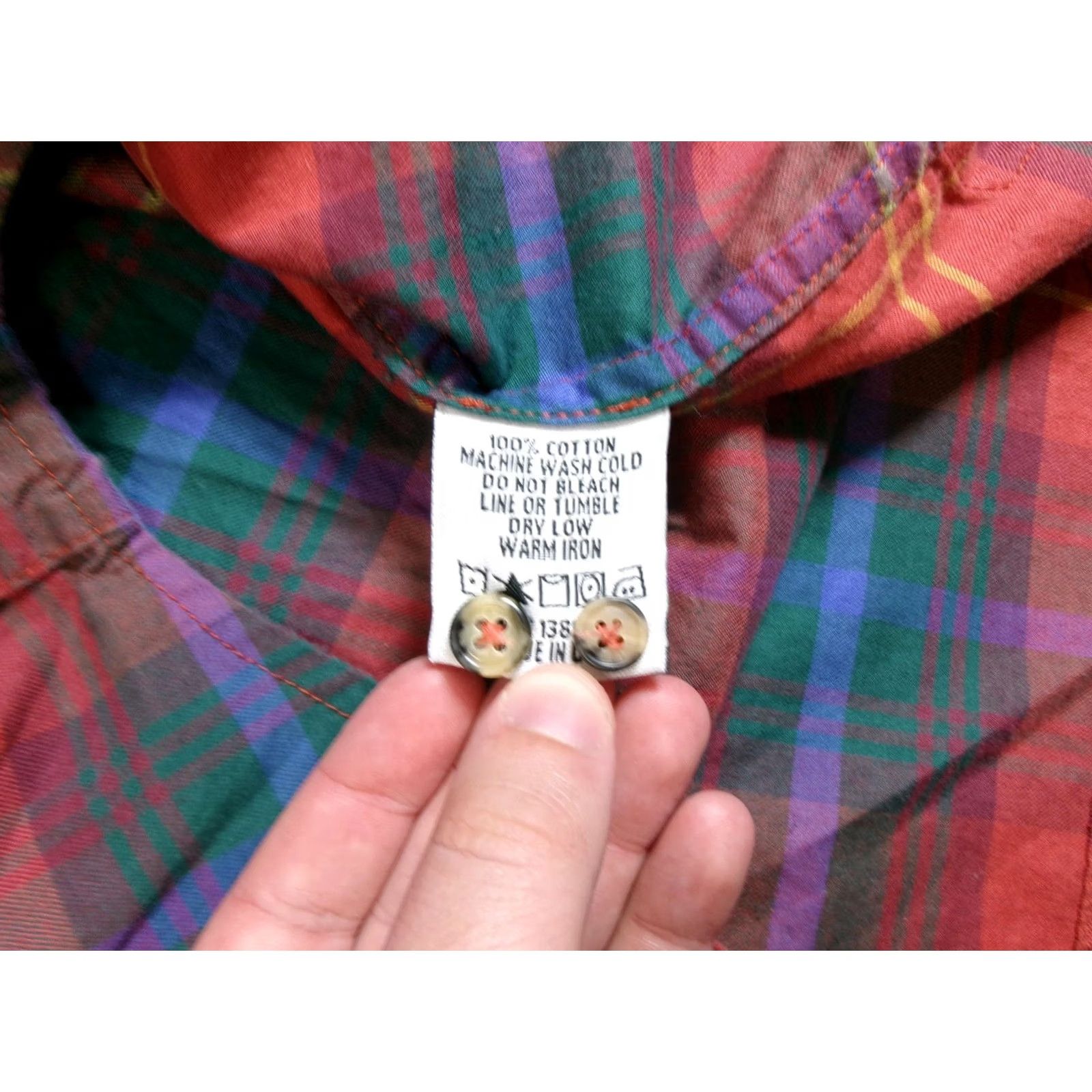 Flint And Tinder Flint and Tinder Shirt Men L Plaid Button-Down Made USA 100% Cotton Heritage Red Classic Casual Fall Vintage No Size US L / EU 52-54 / 3 - 4 Thumbnail