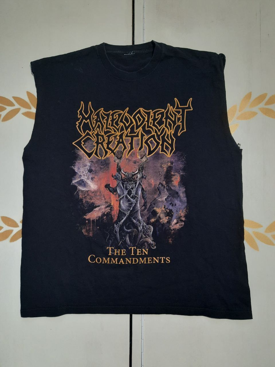 Band Tees × Gildan Malevolent Creation The Ten Commandments T-Shirt Vintage Size US L / EU 52-54 / 3 - 2 Thumbnail