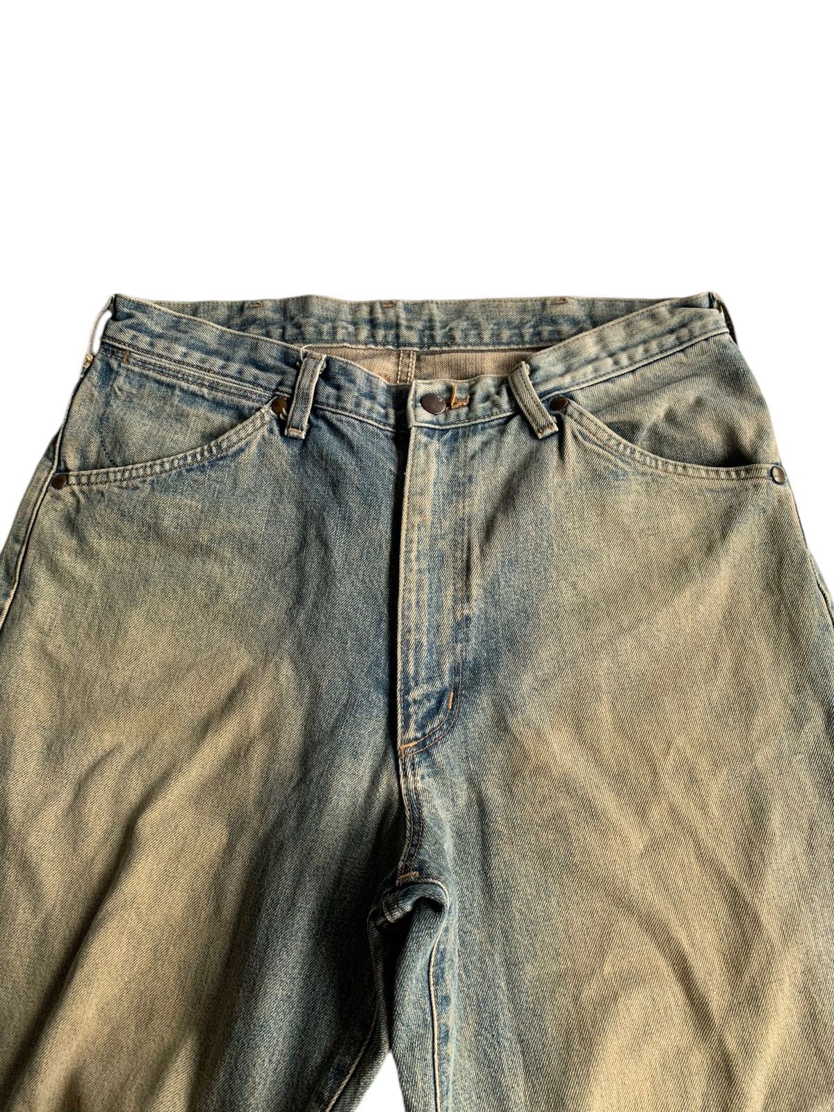 Japanese Brand Vintage Wranger Baggy Faded Selvedge Distressed Denim Size US 33 - 6 Thumbnail