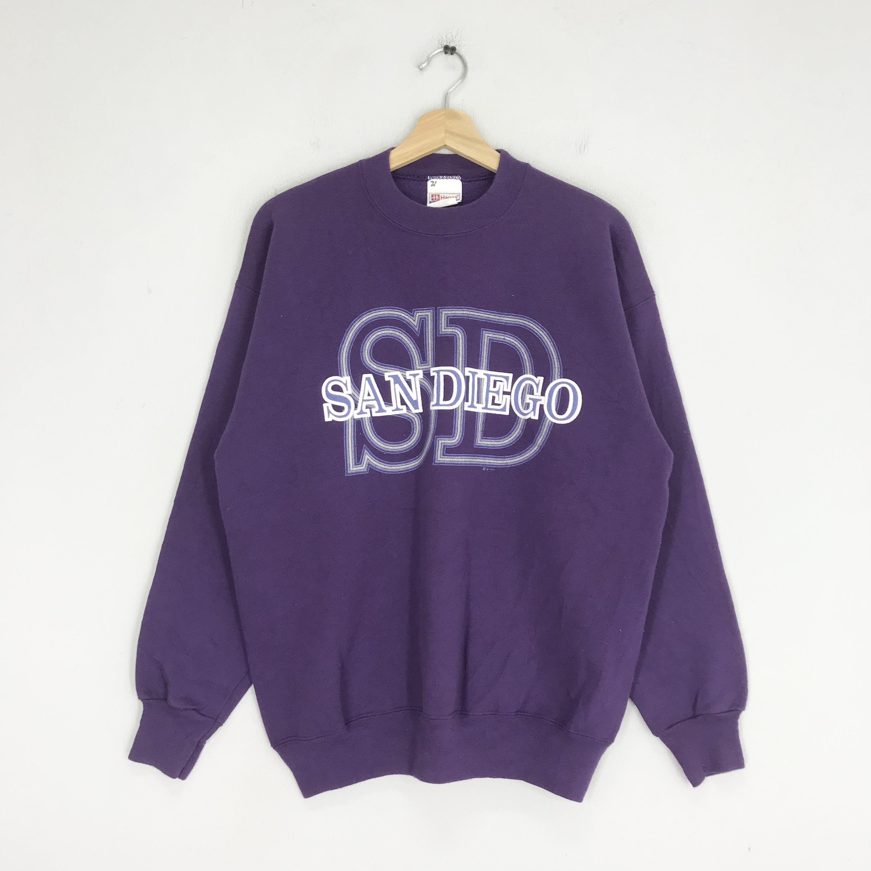 California Republic Vintage 90s San Diego California Purple Sweatshirt - 287 Size US L / EU 52-54 / 3 - 1 Thumbnail