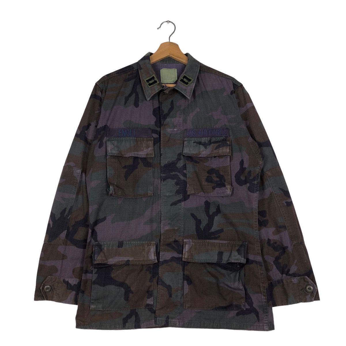 Vintage 🔥Vintage Military US Air Forces Chore Cargo Jacket Pockets Size US S / EU 44-46 / 1 - 1 Thumbnail