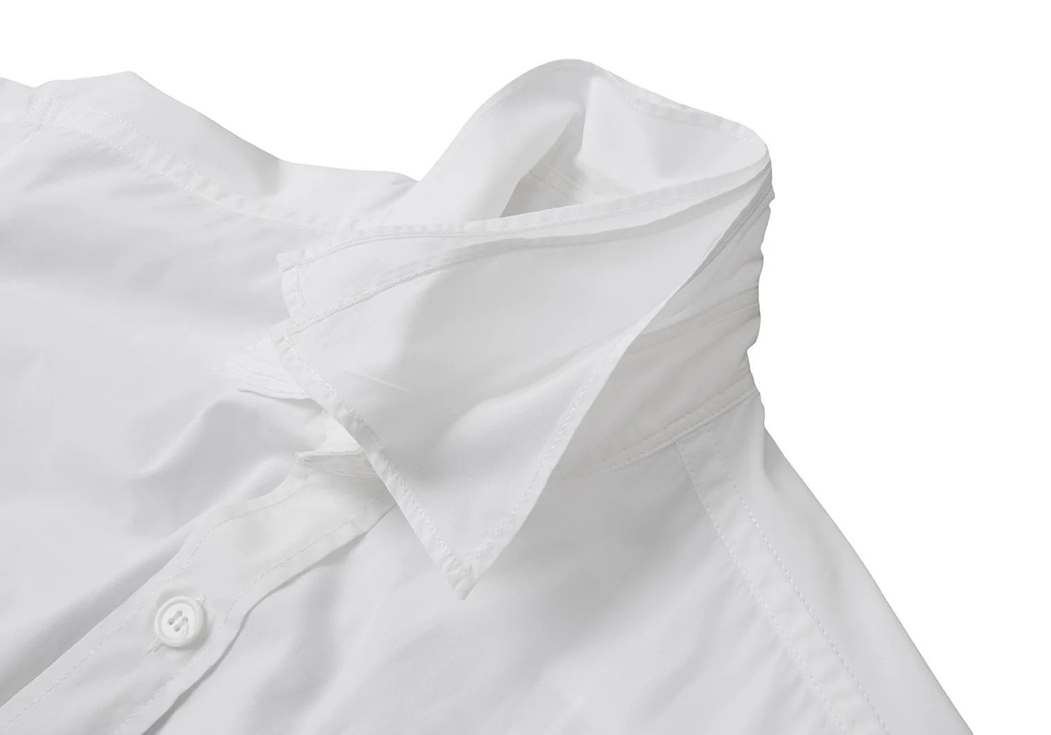 Yohji Yamamoto Yohji Yamamoto Cotton Layered Collar Design Shirt Size US S / EU 44-46 / 1 - 5 Thumbnail