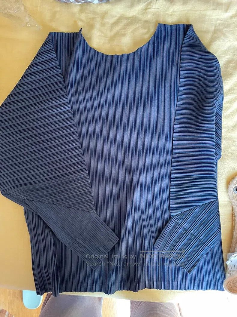 Issey Miyake Issey Miyake Blue Long Sleeve Size L / US 10 / IT 46 - 2 Thumbnail