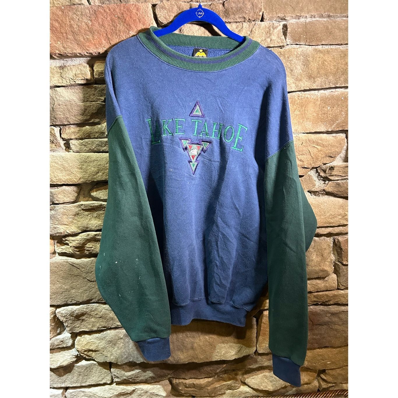 Vintage Size XL vintage 1990s Lake Tahoe embroidered sweatshirt crew Size US XL / EU 56 / 4 - 1 Thumbnail
