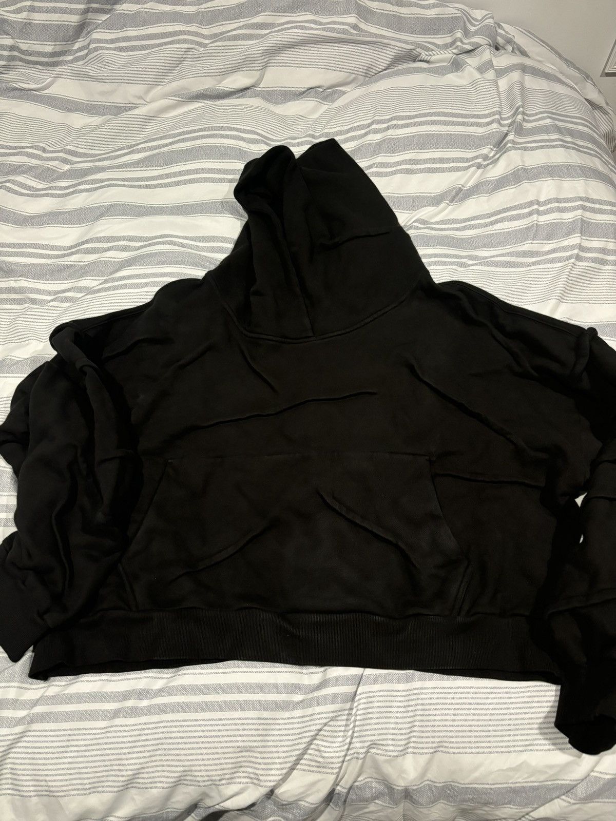 Kody Phillips Kody Phillips Black Copped Hoodie Size US XL / EU 56 / 4 - 6 Thumbnail