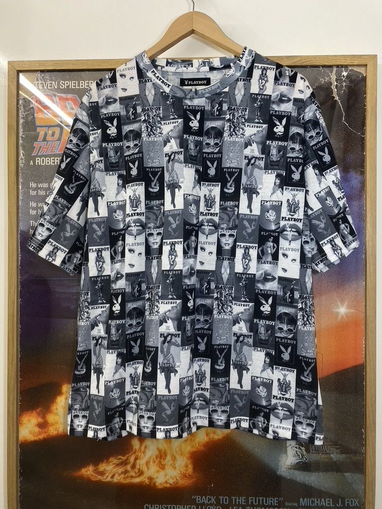 2018 Playboy x Freaks Store Magazine All Over Print Tee