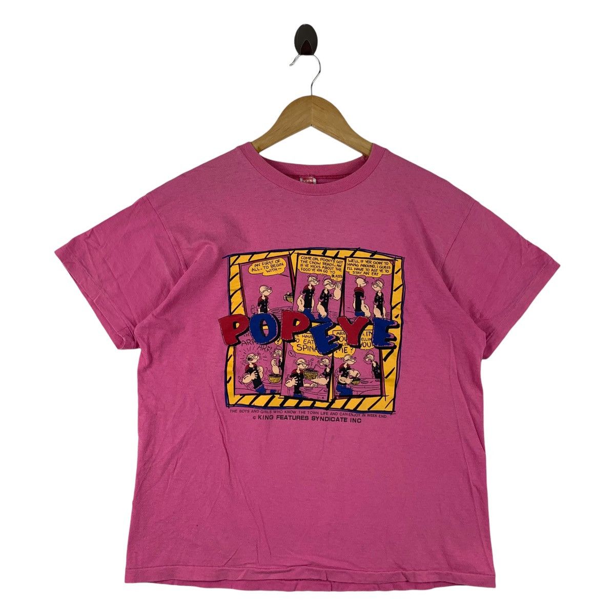 Other Vintage 90s Popeye the Sailor Man Comic Strip Tee Size US M / EU 48-50 / 2 - 1 Thumbnail