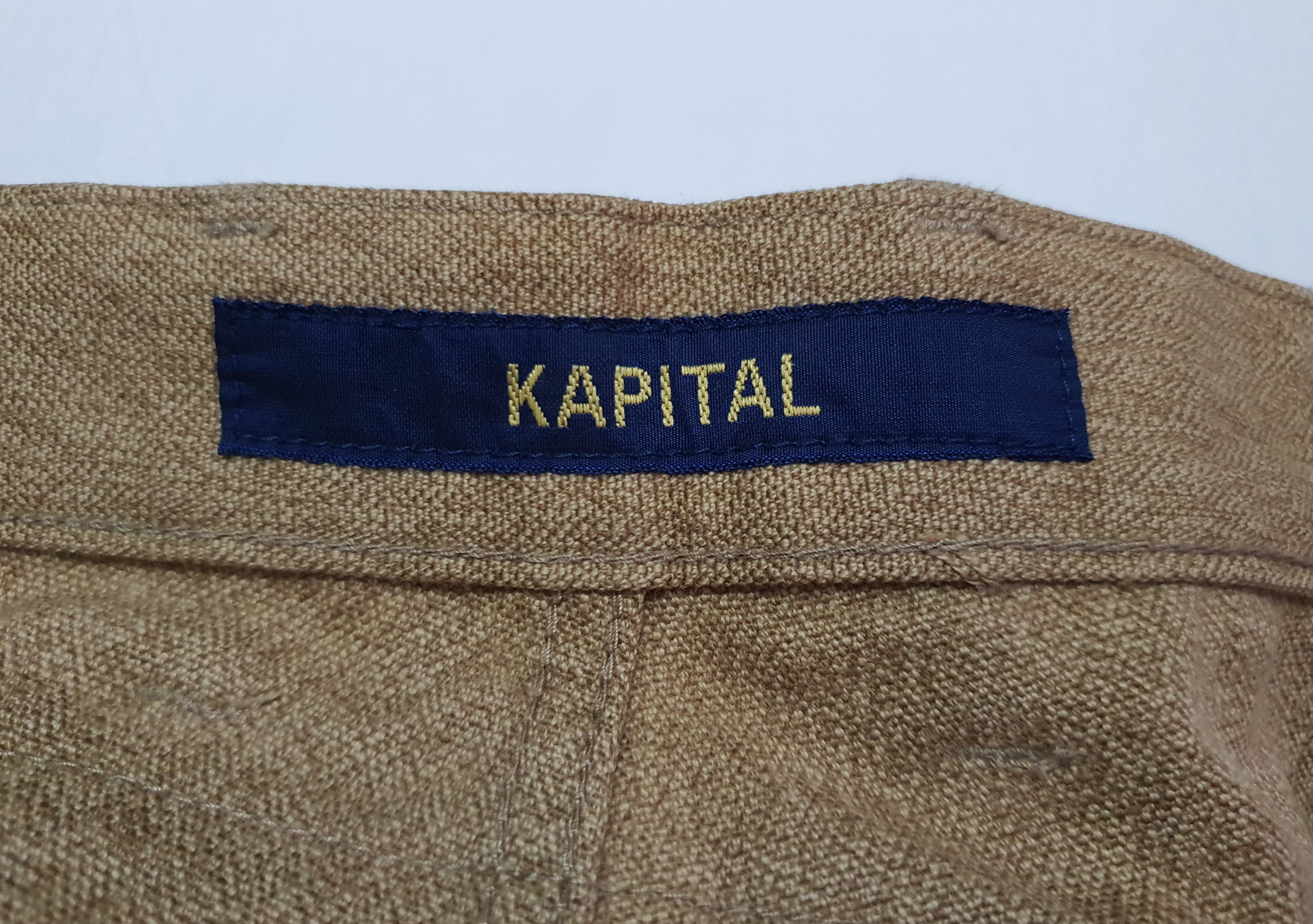 Japanese Brand Waist 32" KAPITAL Japan Brown Monkey Pants. Size US 32 / EU 48 - 11 Thumbnail