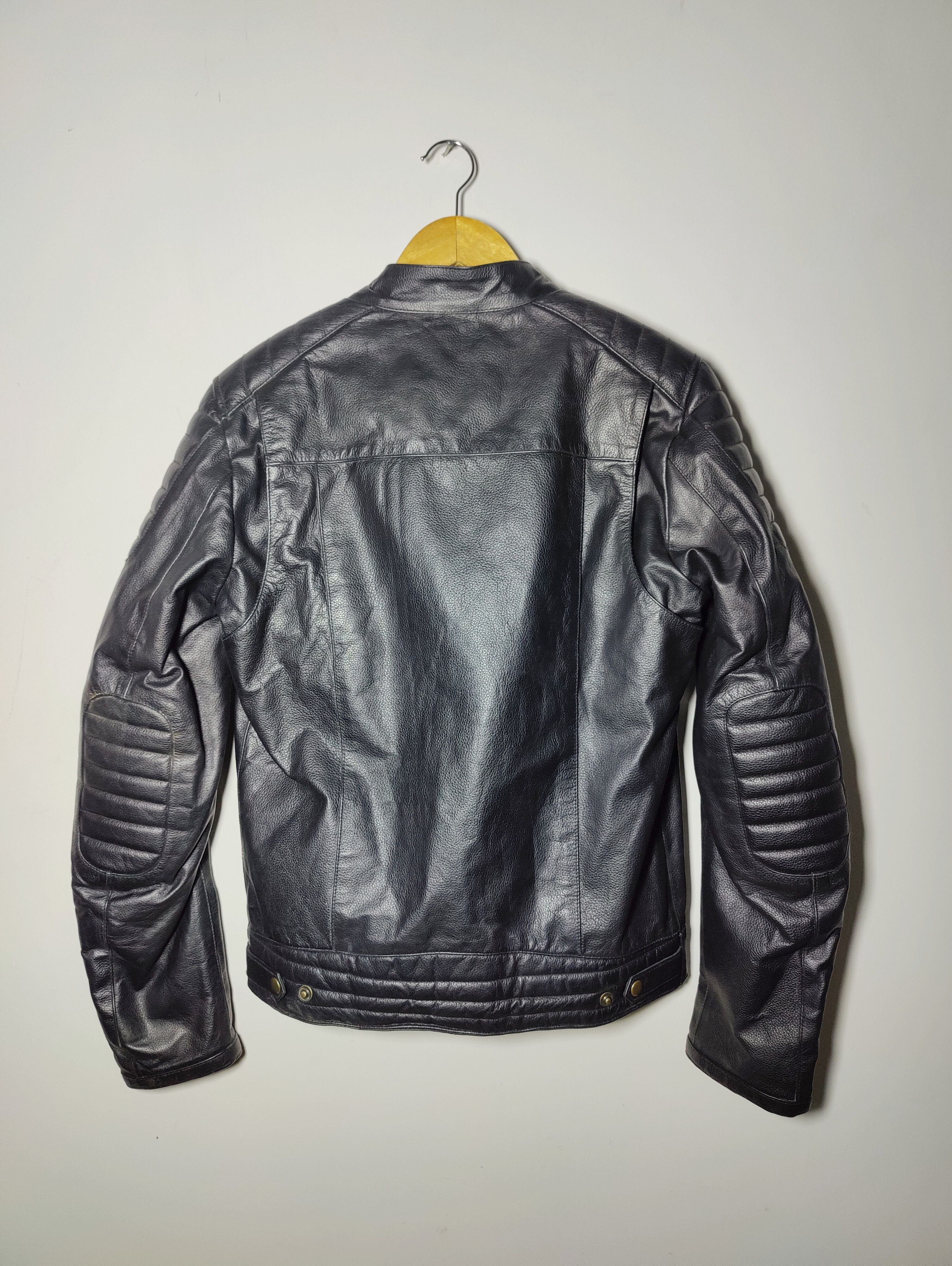 Vintage 🔥🔥 MATT BLACK FASHION LEATHER JACKET Size US S / EU 44-46 / 1 - 2 Thumbnail