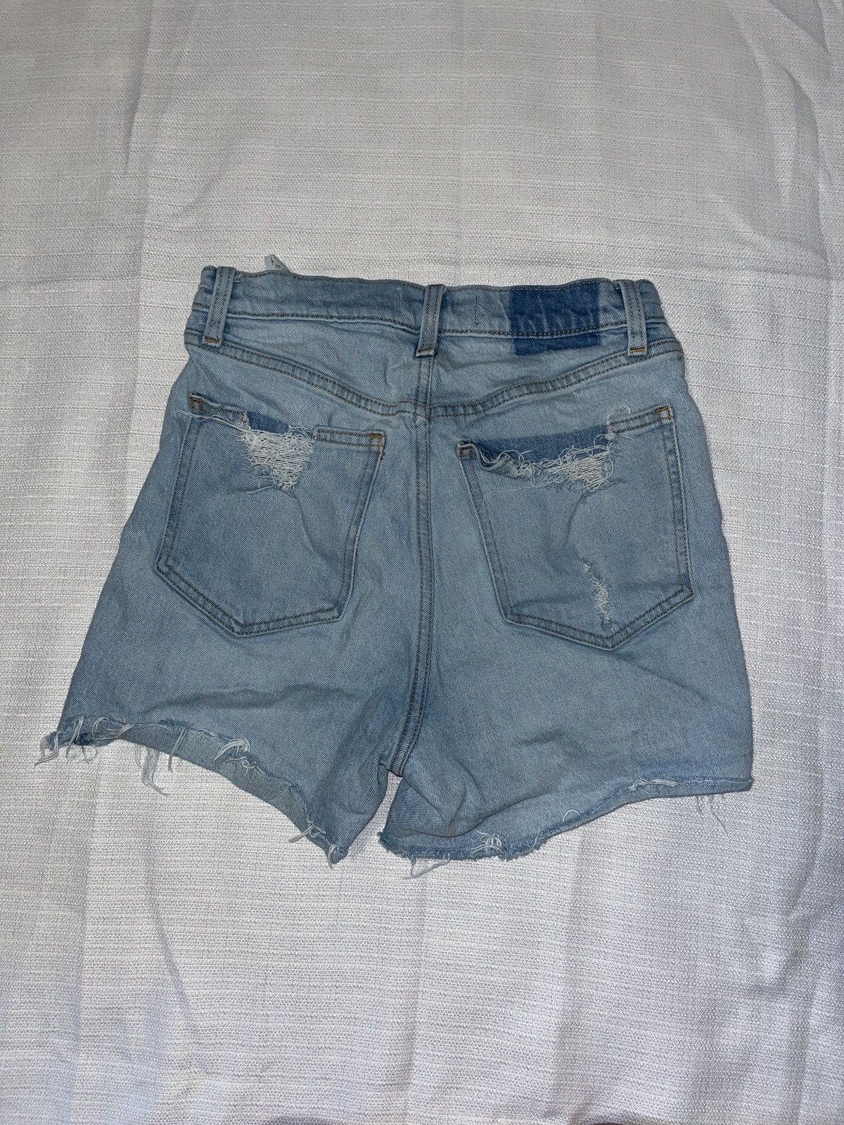 Abercrombie & Fitch Women's High Rise Jean Shorts Size 26" / US 2 / IT 38 - 2 Thumbnail