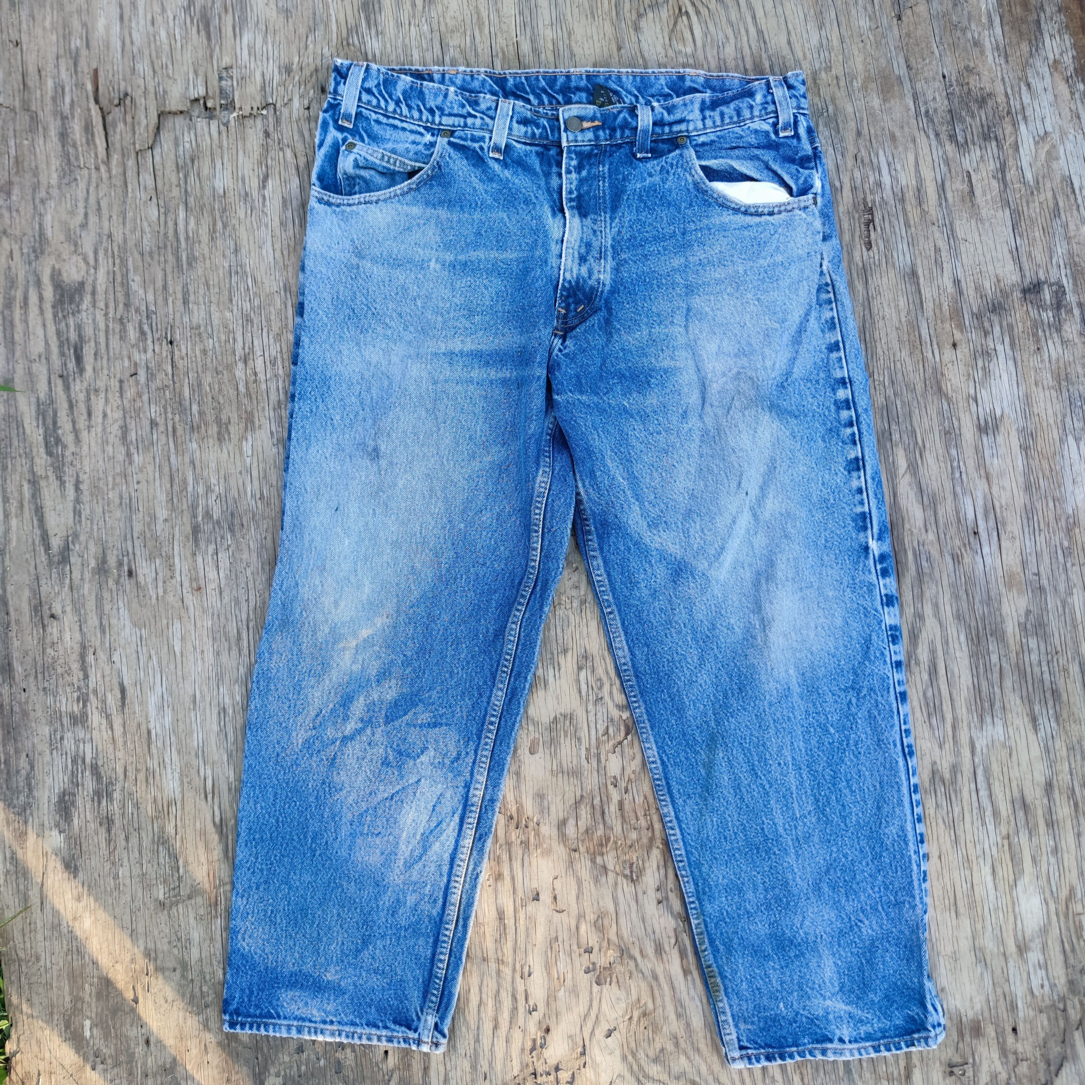 Vintage Vintage Prison Blues Work Denim Pant Size US 38 / EU 54 - 2 Thumbnail