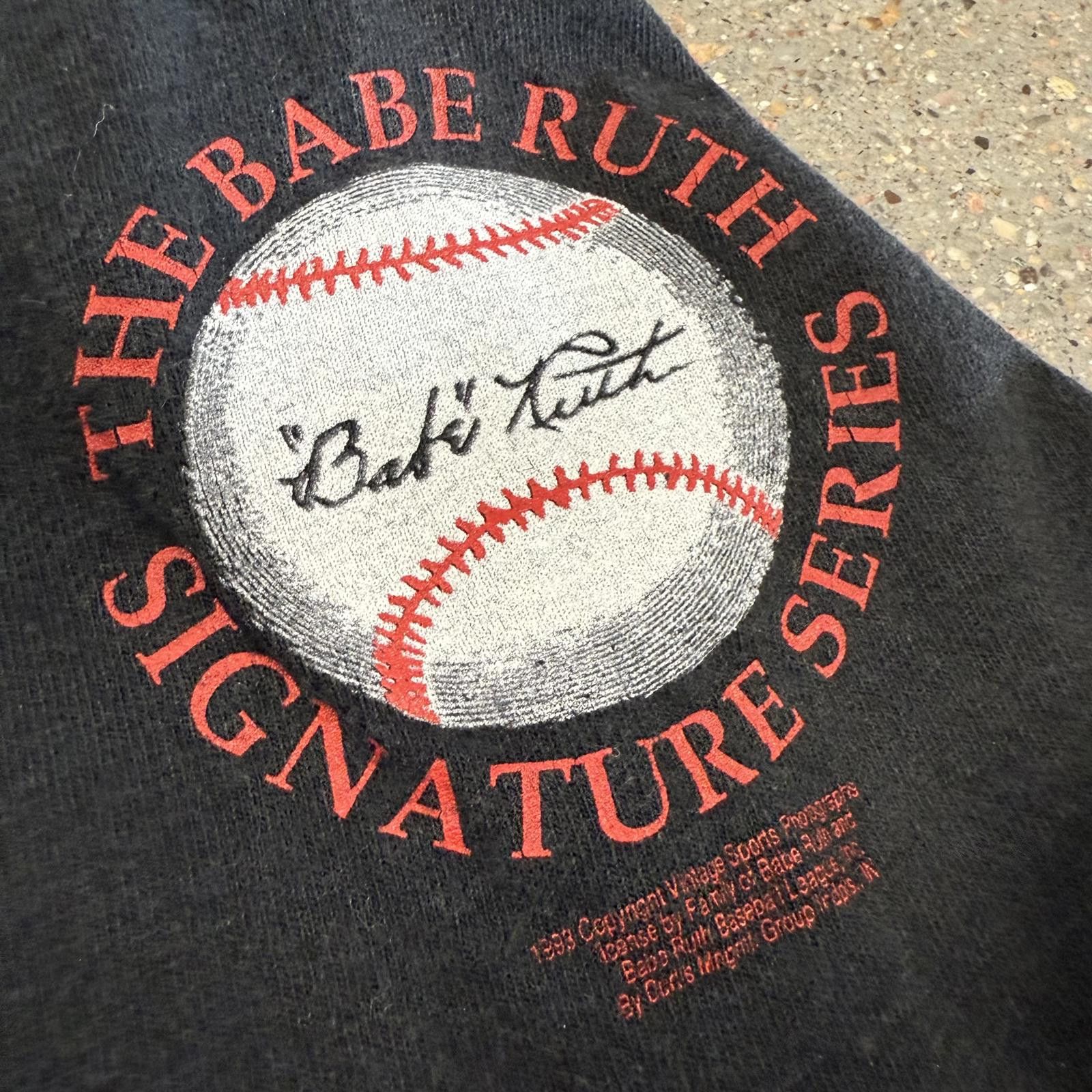 Vintage Vtg 1994 Limited Babe Ruth T-Shirt #d Single Stitch RARE Size US L / EU 52-54 / 3 - 7 Thumbnail