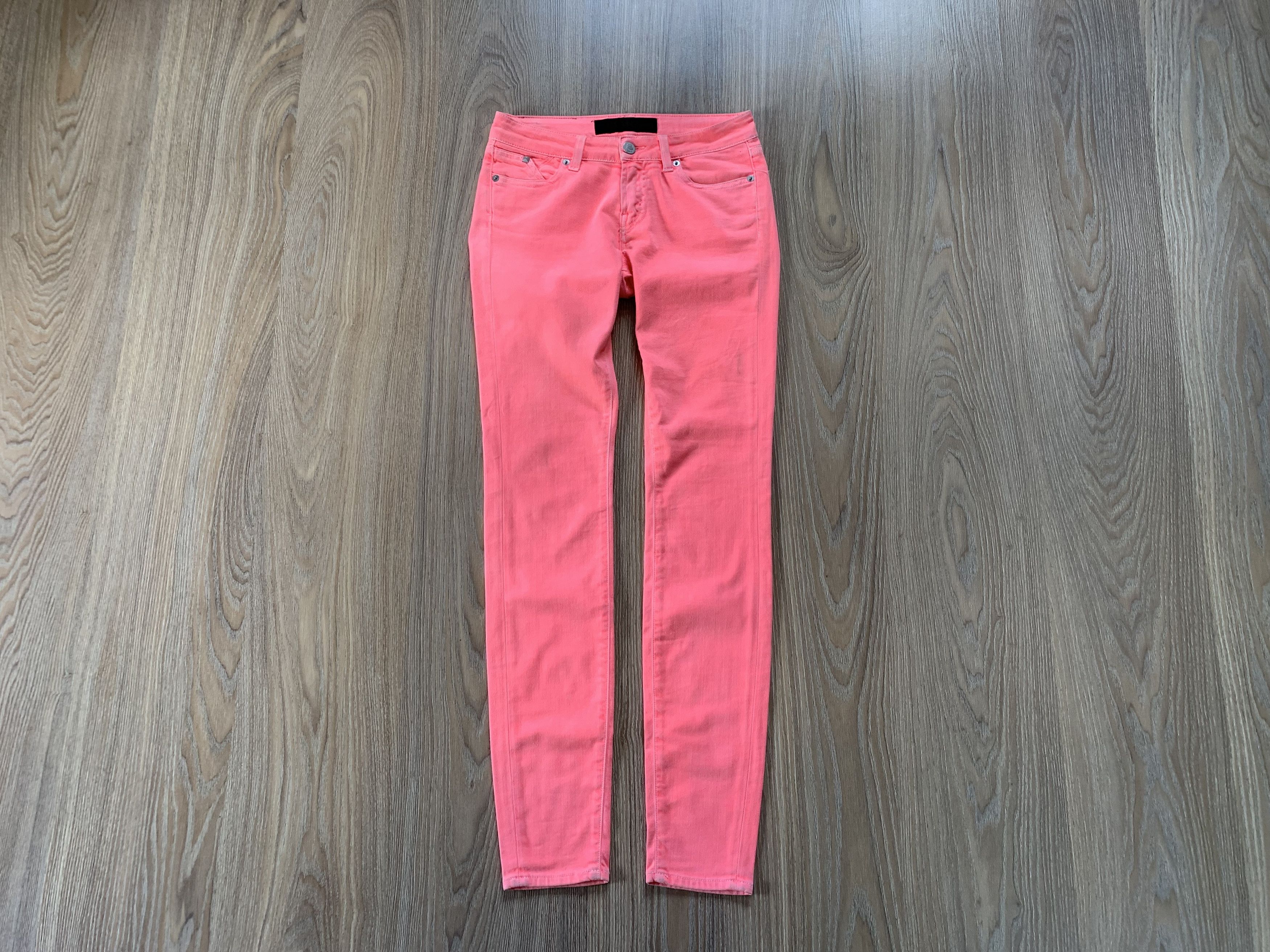 Karl Lagerfeld × Vintage Karl Lagerfeld Womens Skinny Pink Jeans Size 26" / US 2 / IT 38 - 1 Thumbnail