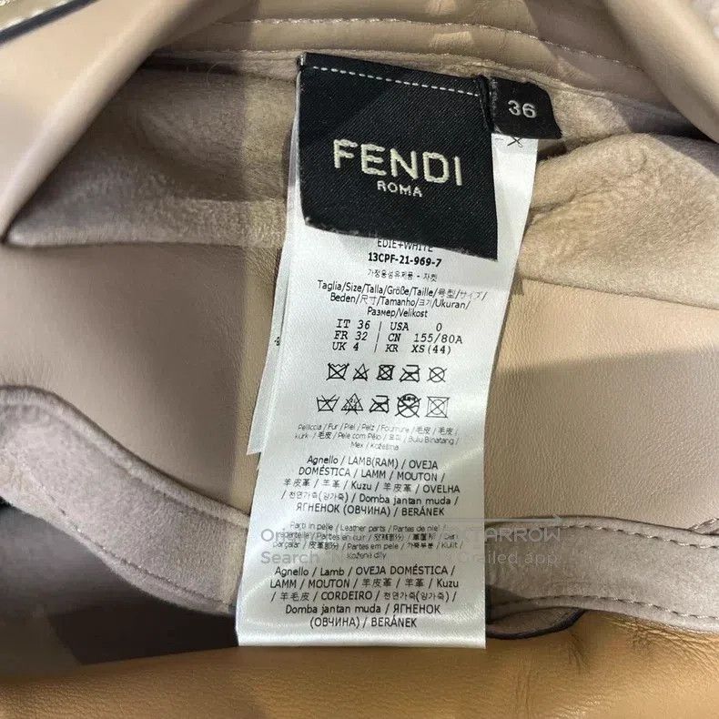 Fendi Fendi Leather Short Sleeve Pilot Jacket Size 4XL / US 24-26 - 4 Thumbnail