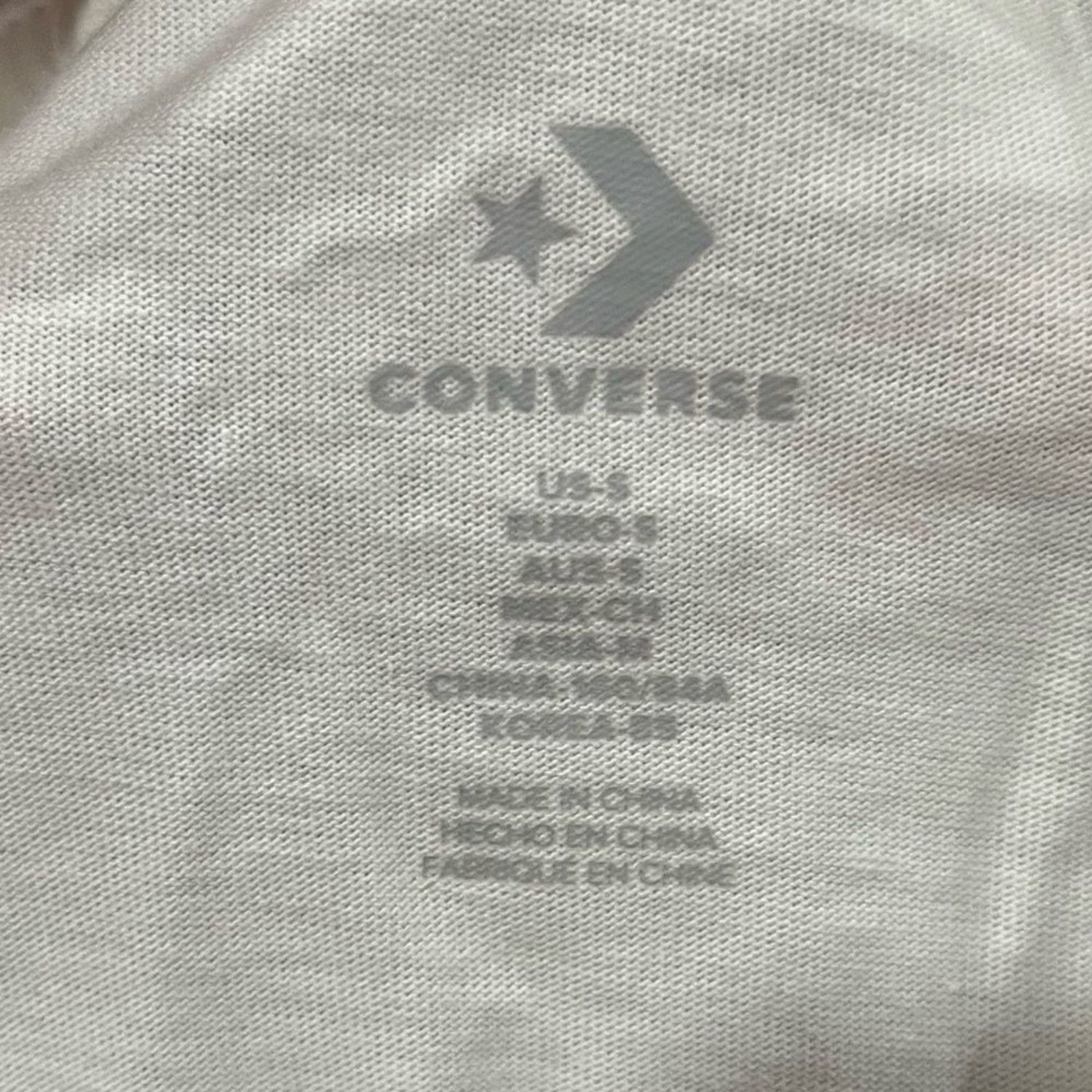 Converse NWOT Converse Leopard Chuck Taylor Patch T-Shirt White Small Size S / US 4 / IT 40 - 3 Thumbnail