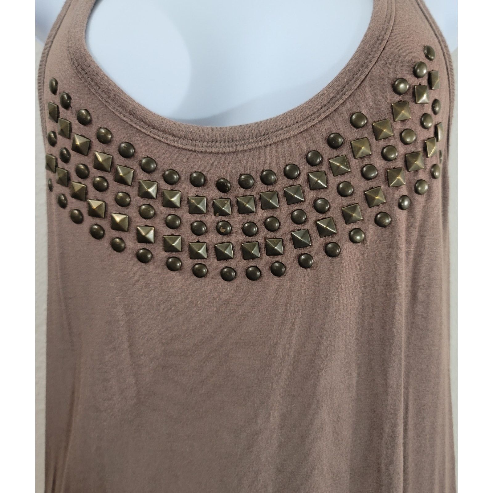 Other Twenty One Brown Racerback Studded Bodice Tank Top Medium Size M / US 6-8 / IT 42-44 - 5 Thumbnail