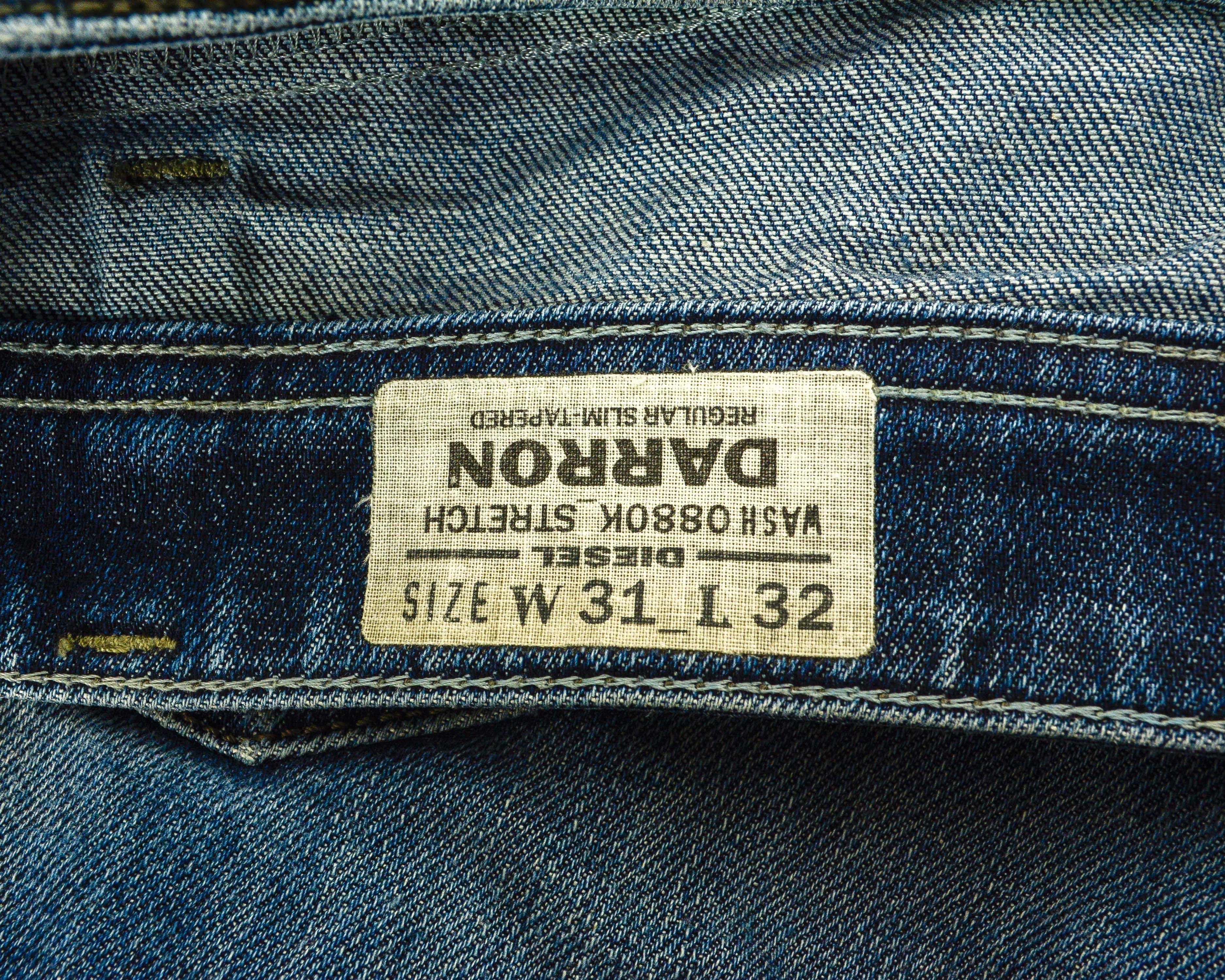 Diesel Darron W31 L32 Regular Slim Tapered Fit Jeans Denim Pants Size US 31 - 5 Thumbnail