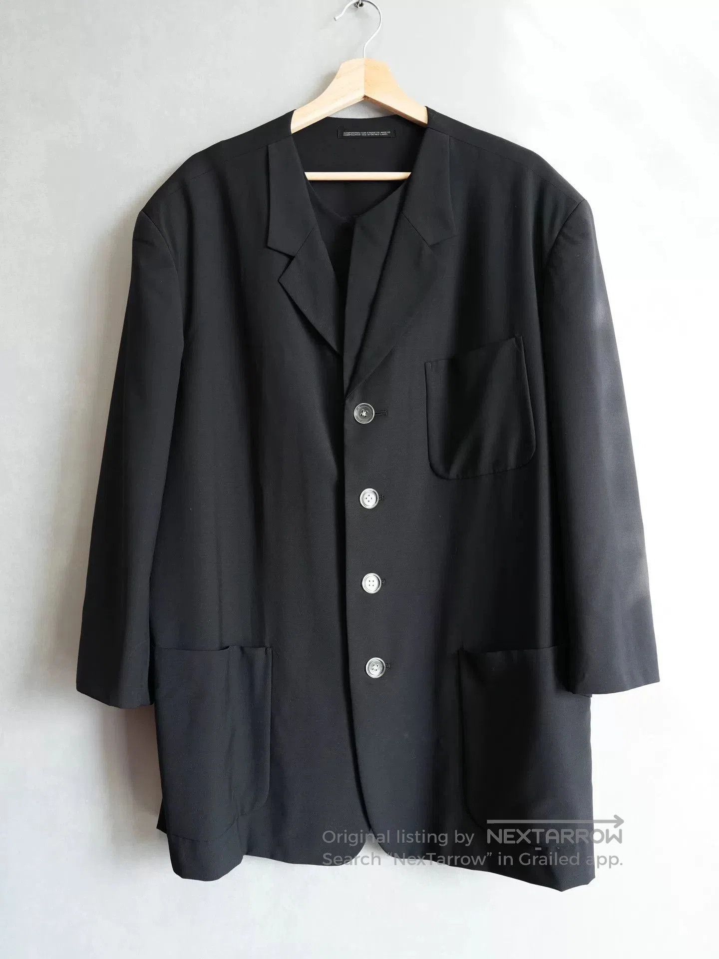 Yohji Yamamoto Yohji Yamamoto Double Layer Button Jacket. Size US M / EU 48-50 / 2 - 1 Thumbnail