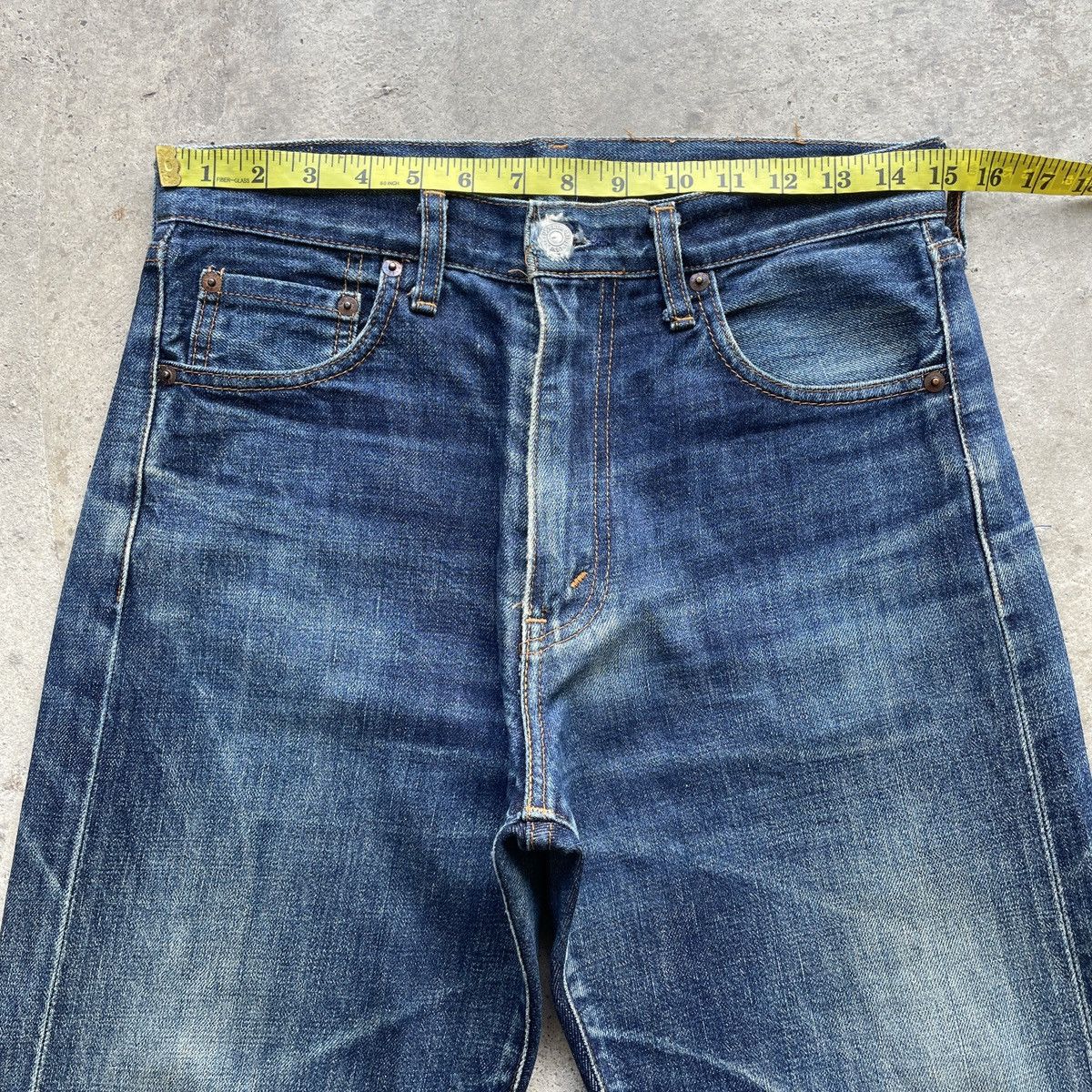 Jean × Levi's × Vintage Vintage Levi’s 502 Big E Selvedge Denim Faded Jeans Pants Size US 30 / EU 46 - 5 Thumbnail