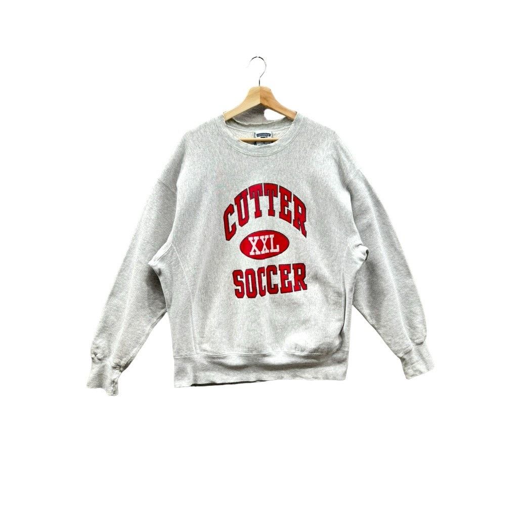 Lee × Vintage 1990's Lee Cutter XXL Soccer Reverse Weave Crewneck Size US XL / EU 56 / 4 - 1 Thumbnail