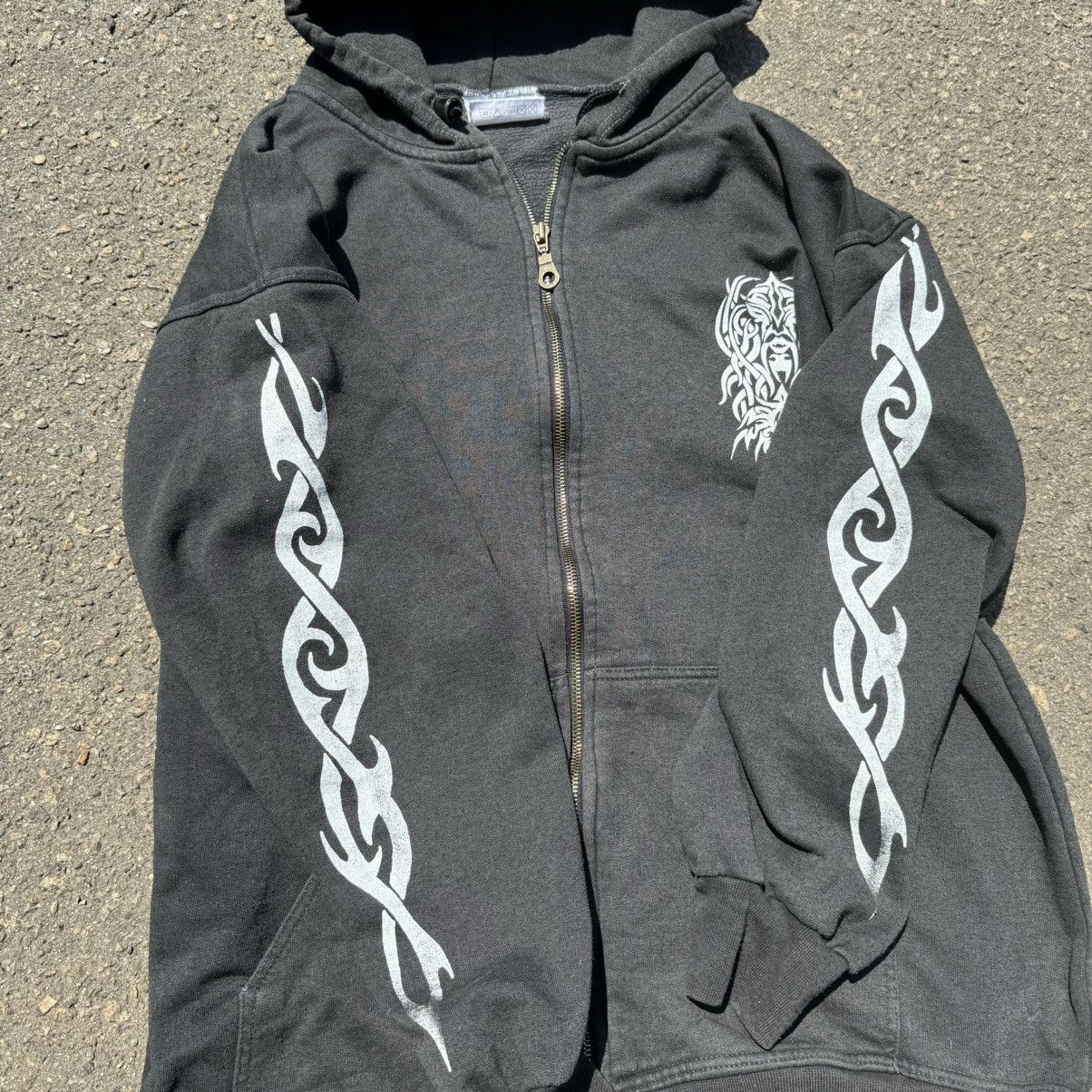 Vintage vintage hoodie 90s japanese zip rare designer motorhead Size US L / EU 52-54 / 3 - 5 Thumbnail