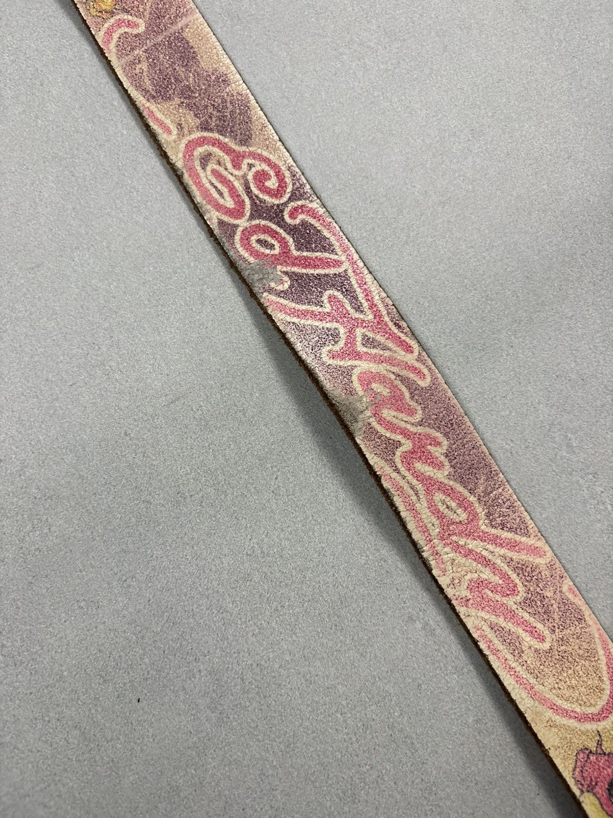 Ed Hardy Ed Hardy Leather Belt Koi Fish Japanese Vintage Y2K Tattoo Size ONE SIZE - 7 Thumbnail