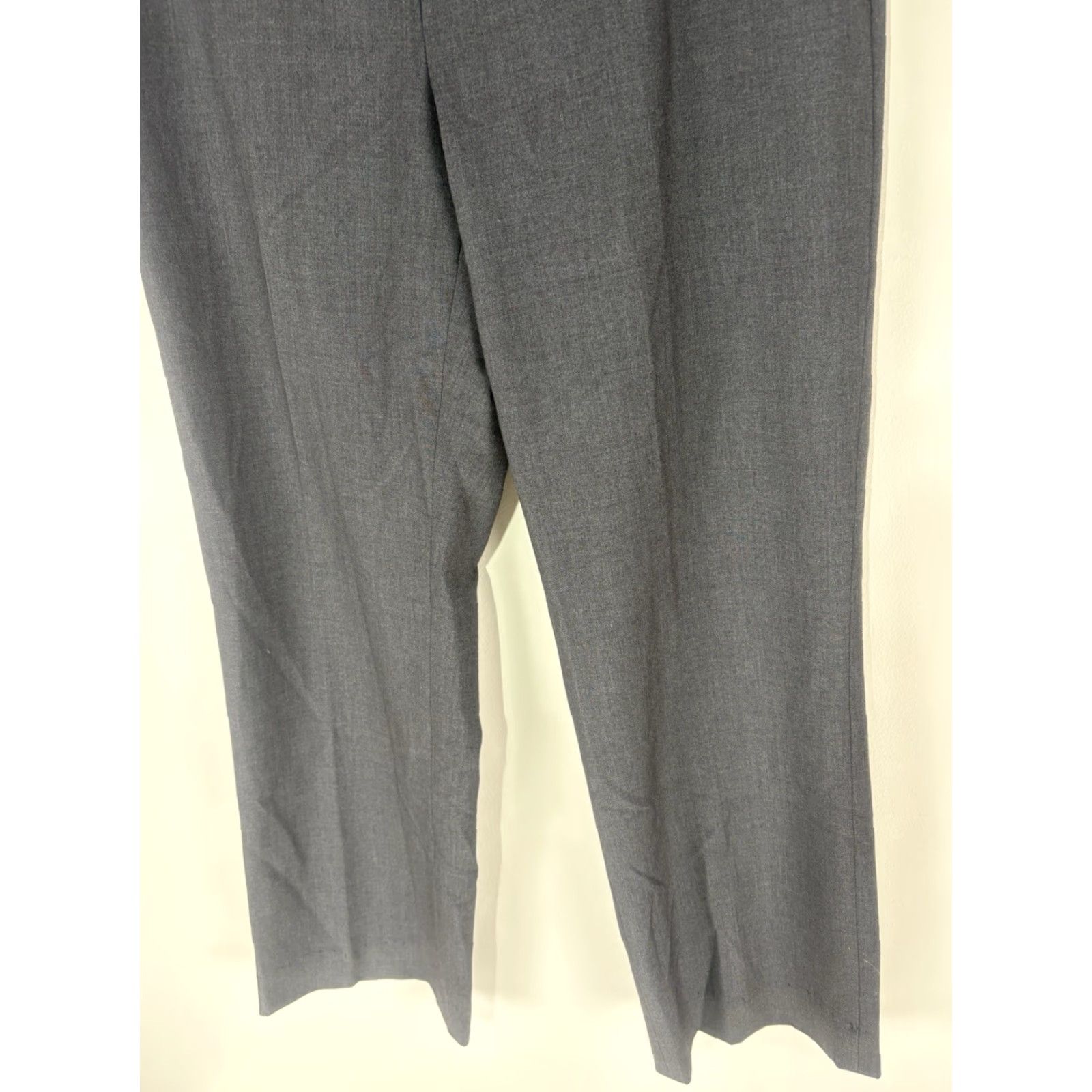 Calvin Klein Calvin Klein Gray Wide-Leg Dress Pants Women Size 8P Size 30" / US 8 / IT 44 - 3 Thumbnail