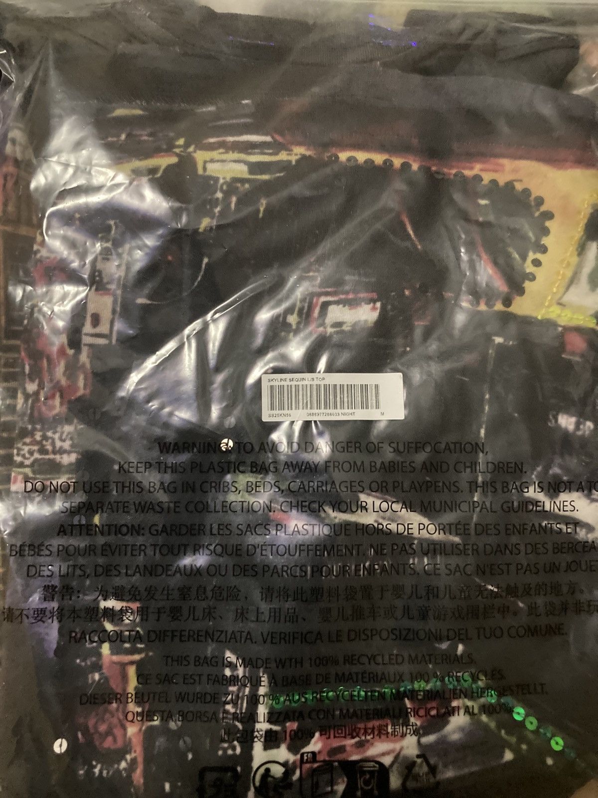 Supreme Skyline Sequin L/S Top night ss25 Size US M / EU 48-50 / 2 - 3 Thumbnail