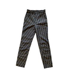 Fendi Checkered Trousers