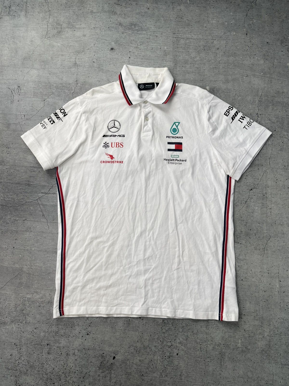 Formula 1 Mercedes Benz AMG Team Racing Petronas Polo T-shirt Size US XL / EU 56 / 4 - 1 Thumbnail