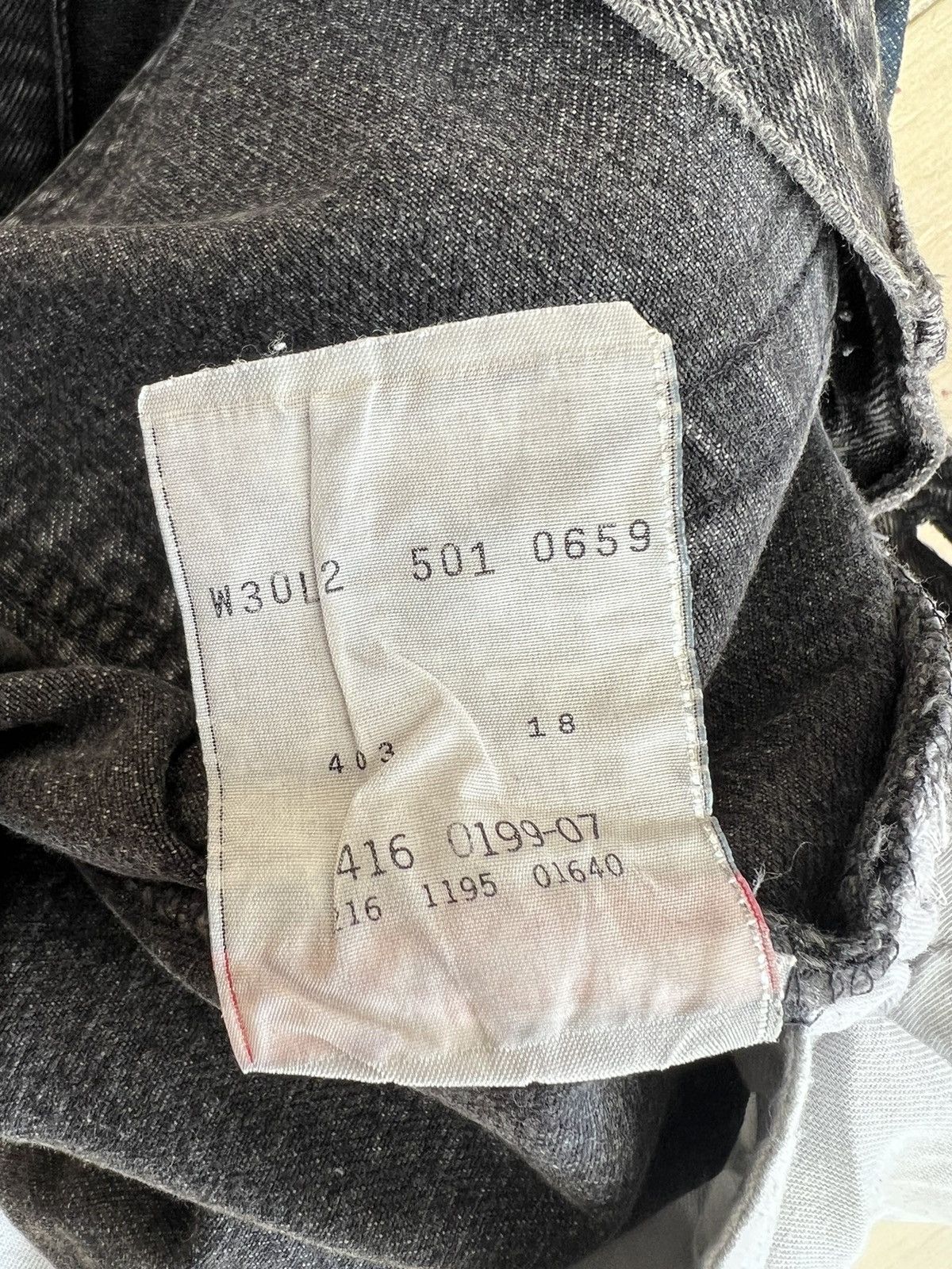Levi's Vintage 1995 Levi’s 501 Faded Black Denim Jeans Size US 30 / EU 46 - 22 Thumbnail