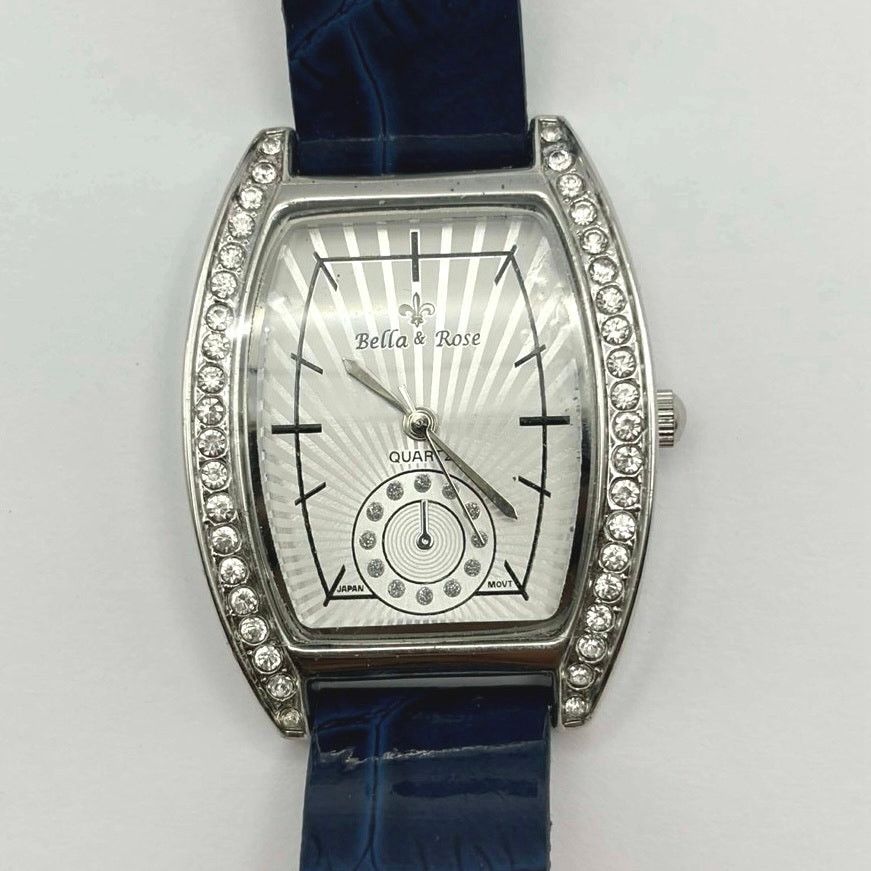Other Blue & Silver Crystal Bella & Rose Watch Size ONE SIZE - 3 Thumbnail