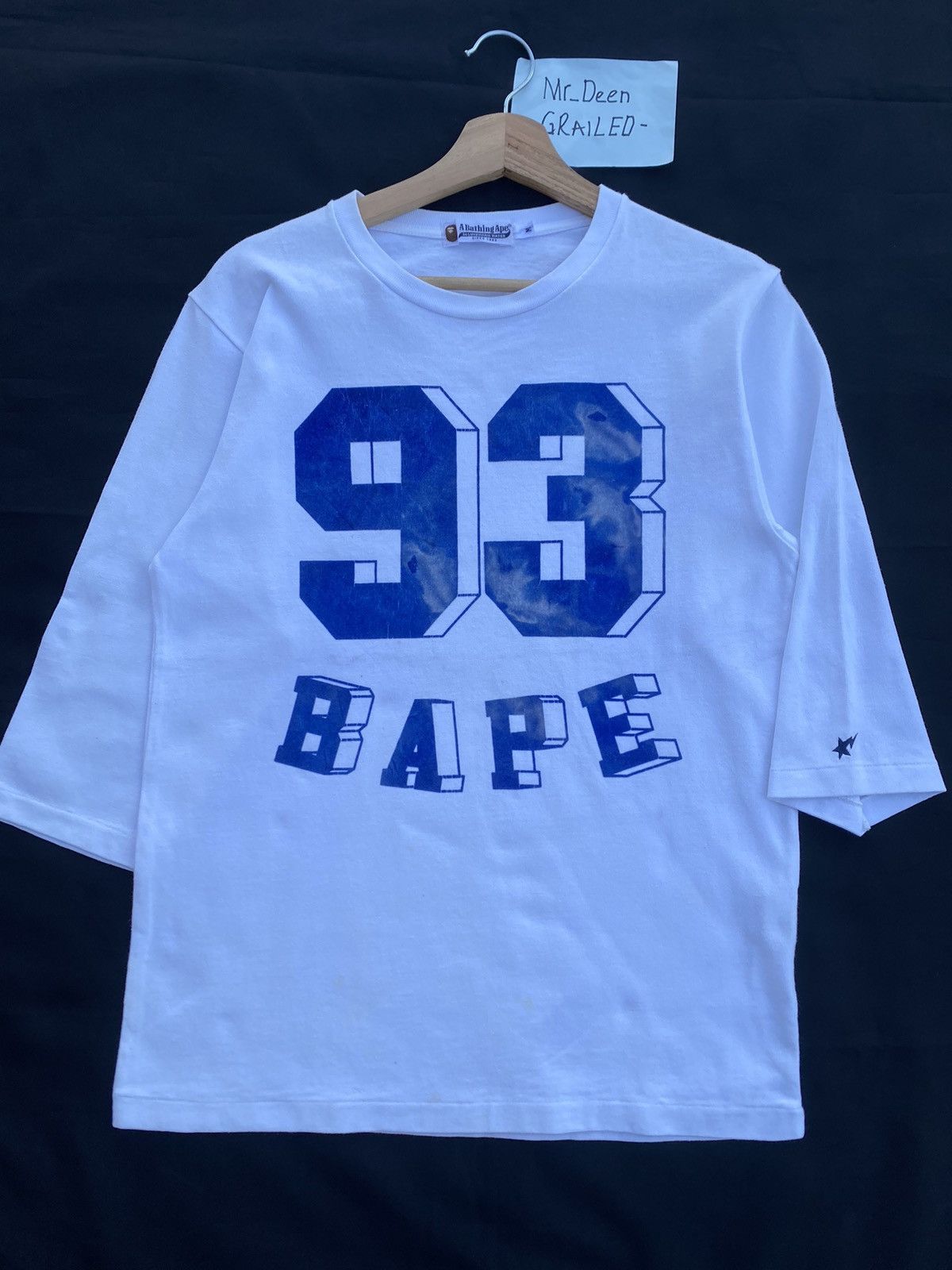 Bape BAPE 93 3/4 Sleeve Tee Size US M / EU 48-50 / 2 - 4 Thumbnail