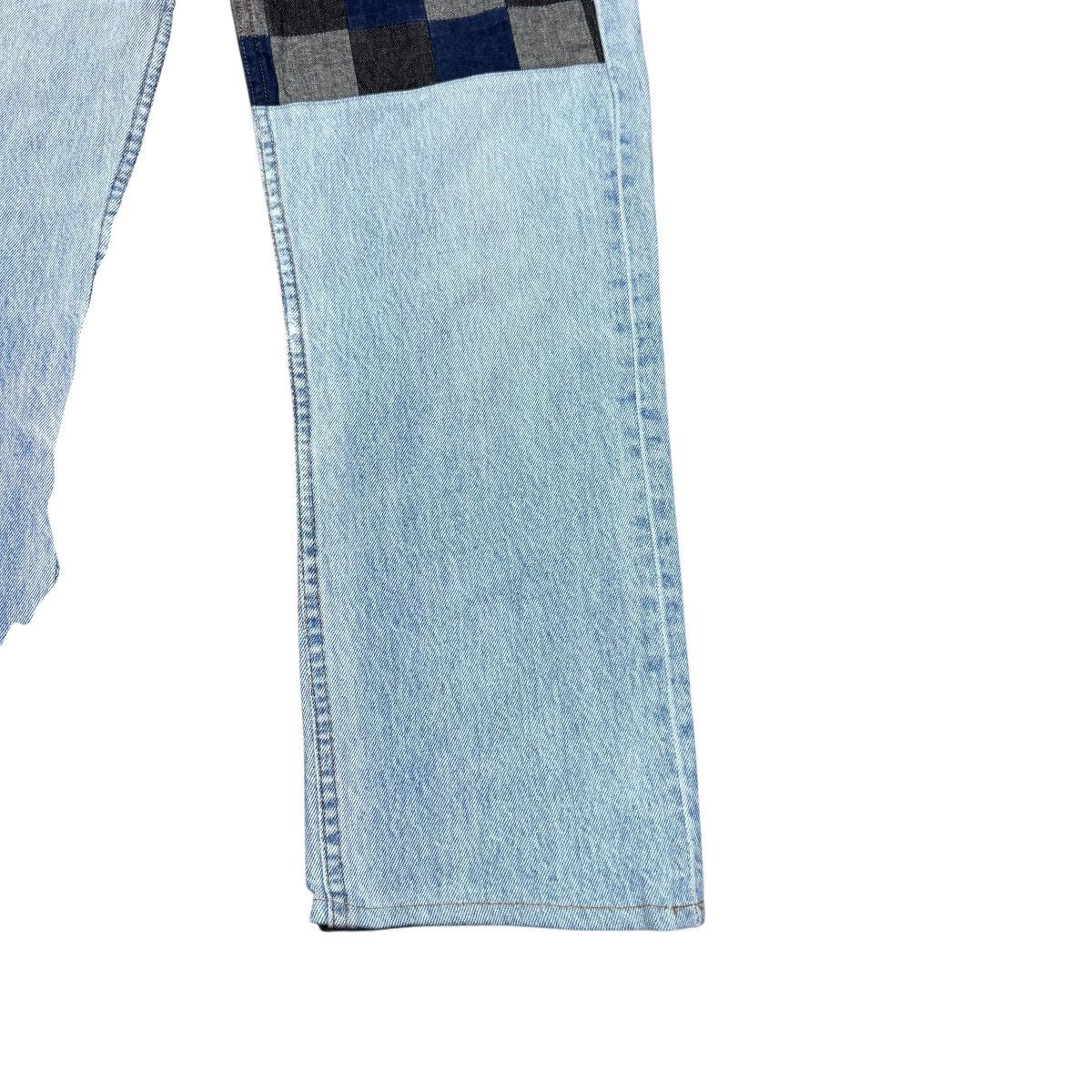 Japanese Brand Vintage Levis 501 Patchwork Jeans Remake By Kalimera Size US 31 - 10 Thumbnail