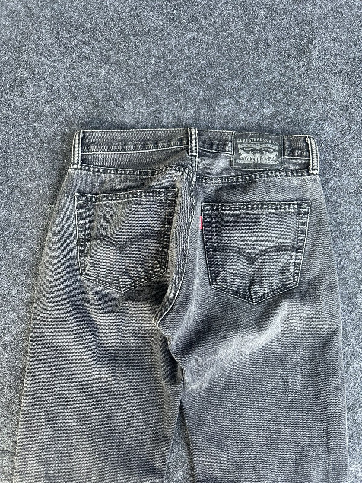 Levi's Y2K Levis 505 Super Black Faded Washed Denim 28x29 D268 Size US 28 / EU 44 - 4 Thumbnail