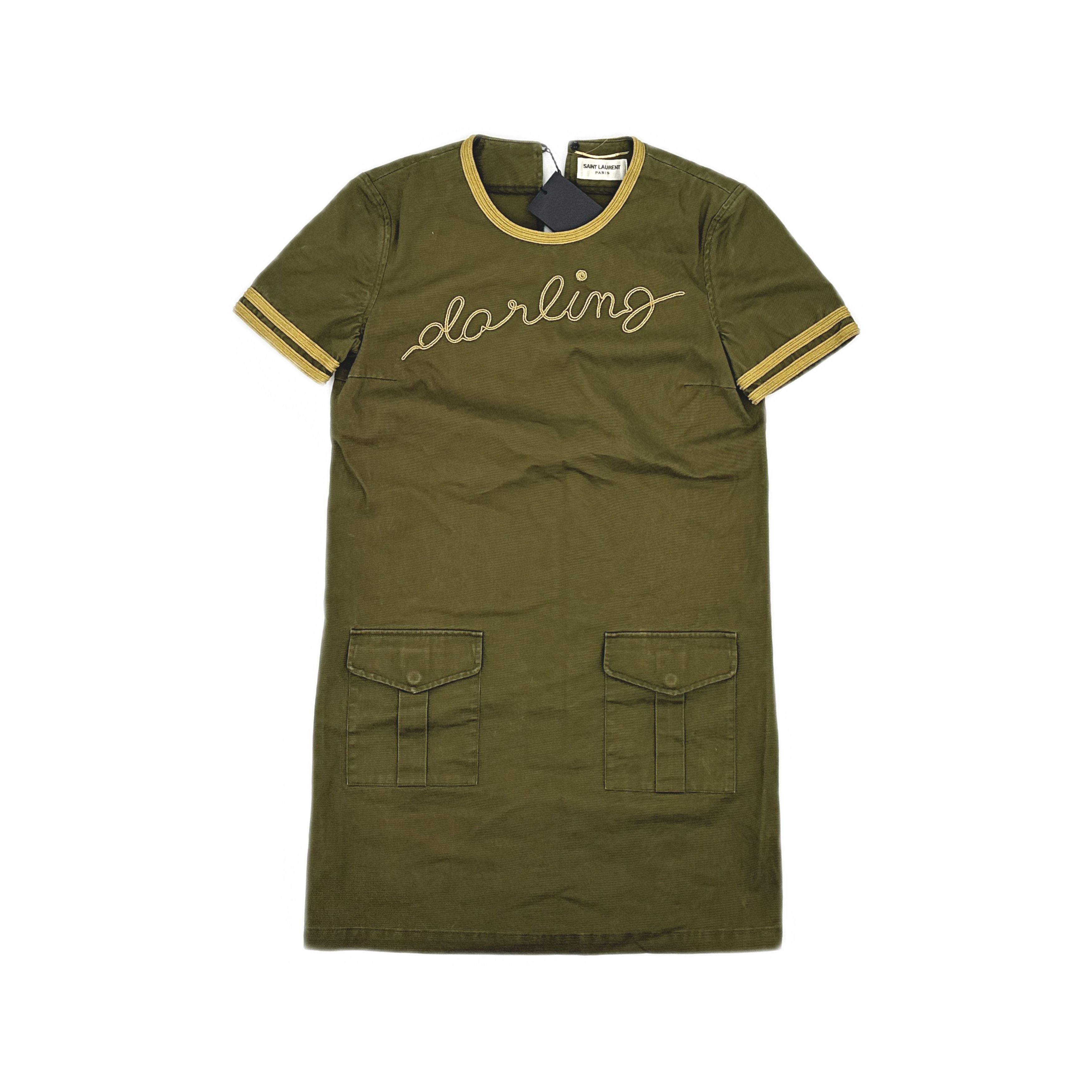 Saint Laurent Paris Saint Laurent Darling Embroidered Mini Dress F36 Size XS / US 0-2 / IT 36-38 - 1 Thumbnail