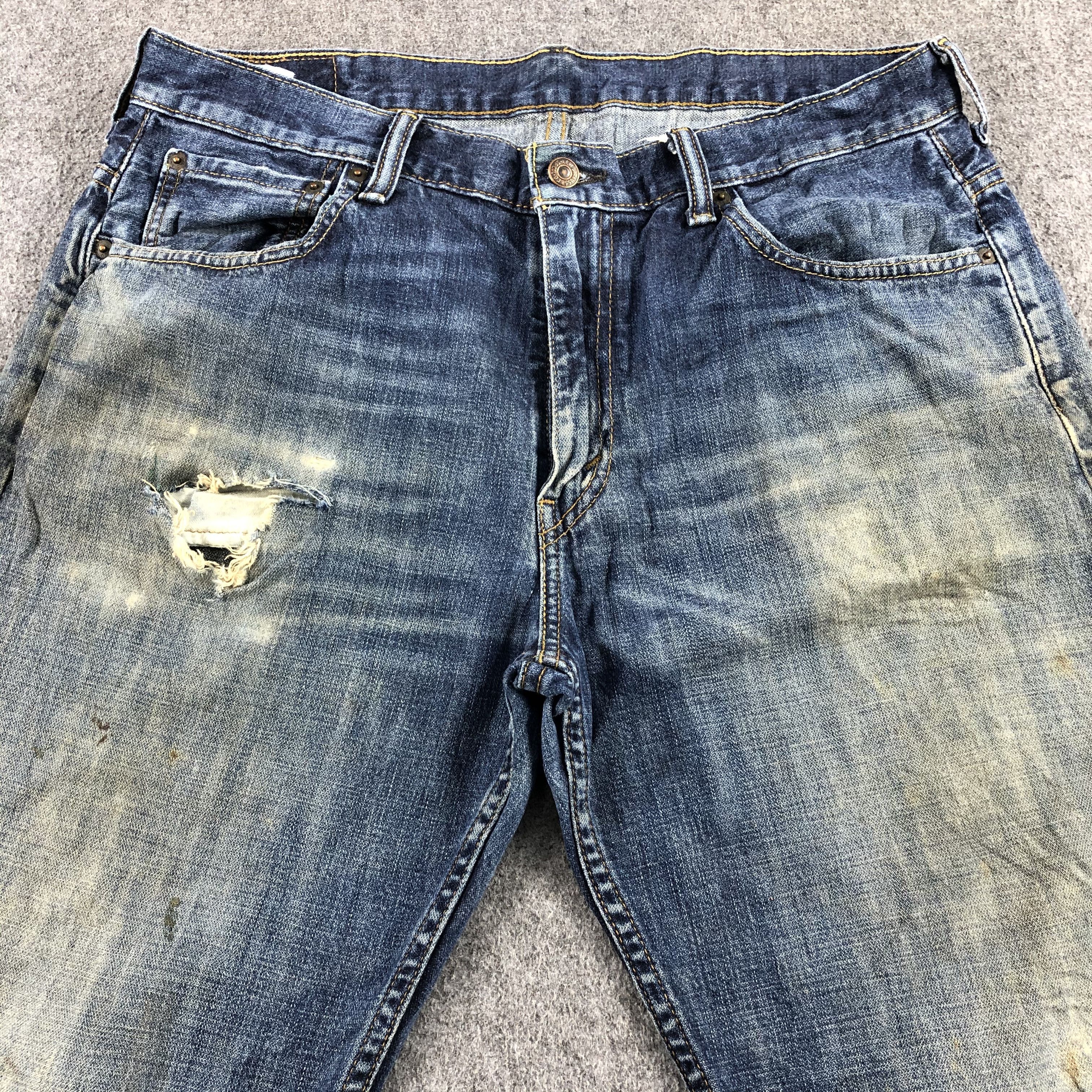 Levi's Vintage Blue Wash Levis 569 Jeans-J2180 Size US 36 / EU 52 - 3 Thumbnail