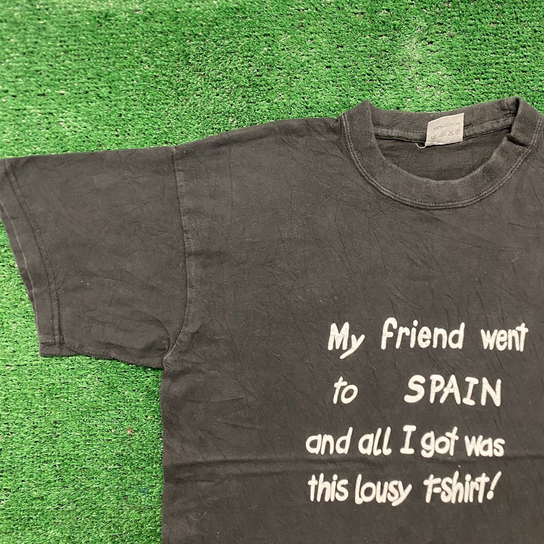 Vintage Vintage 90s Essential Spain Tourist Souvenir Funny T-Shirt Size US L / EU 52-54 / 3 - 2 Thumbnail