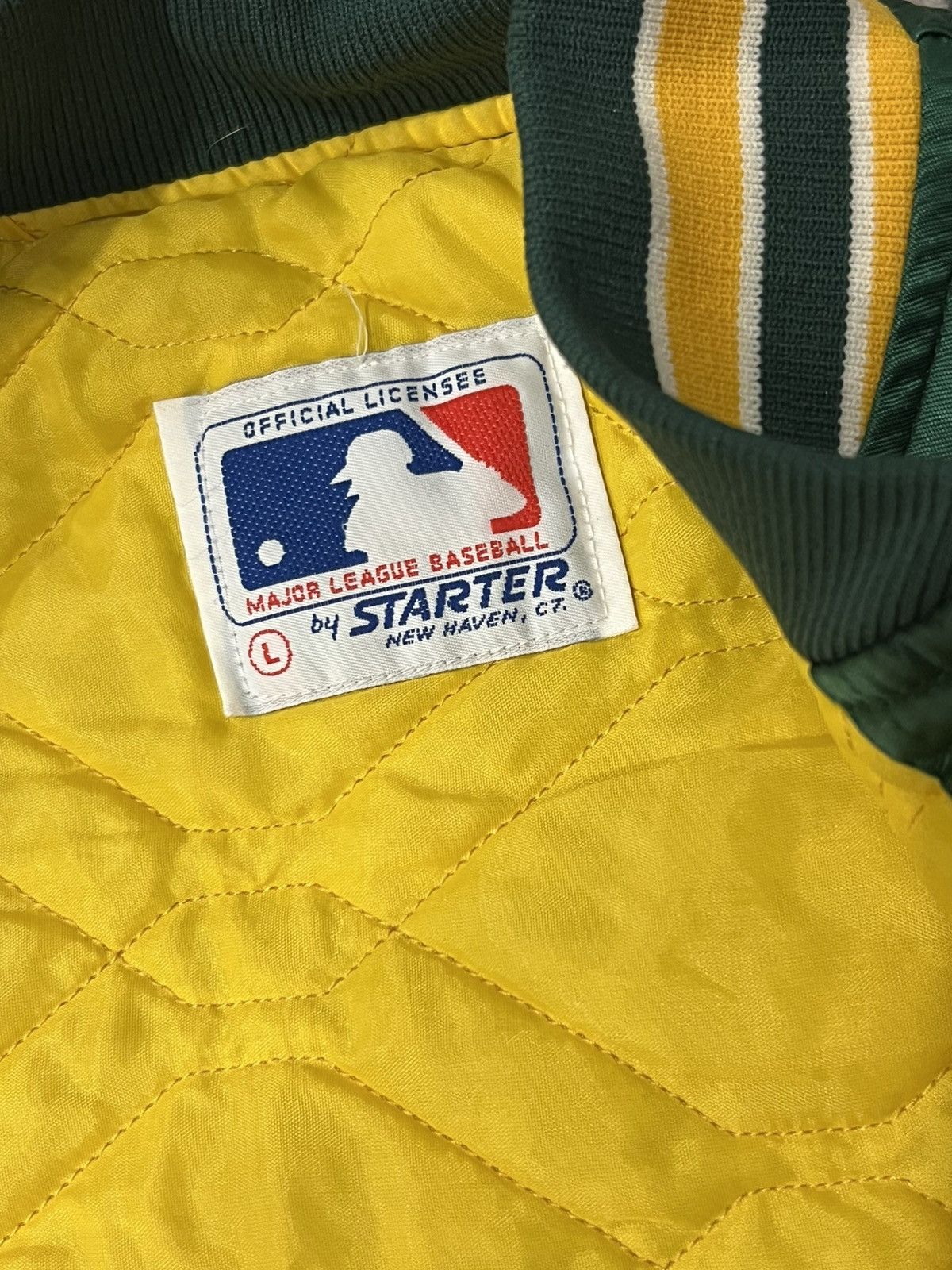 Starter Vintage Oakland Athletics Satin Bomber Jacket Size US L / EU 52-54 / 3 - 4 Thumbnail