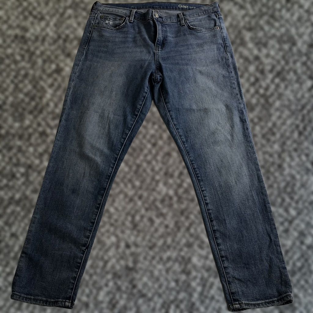 Gap GAP Womens Denim True Skinny Stretch Blue Jeans 32x27 N97 Slim Regular Belt Loops Classic 5-Pocket Jeans Women Blue N97 Size 24" / US 00 / IT 34 - 1 Thumbnail