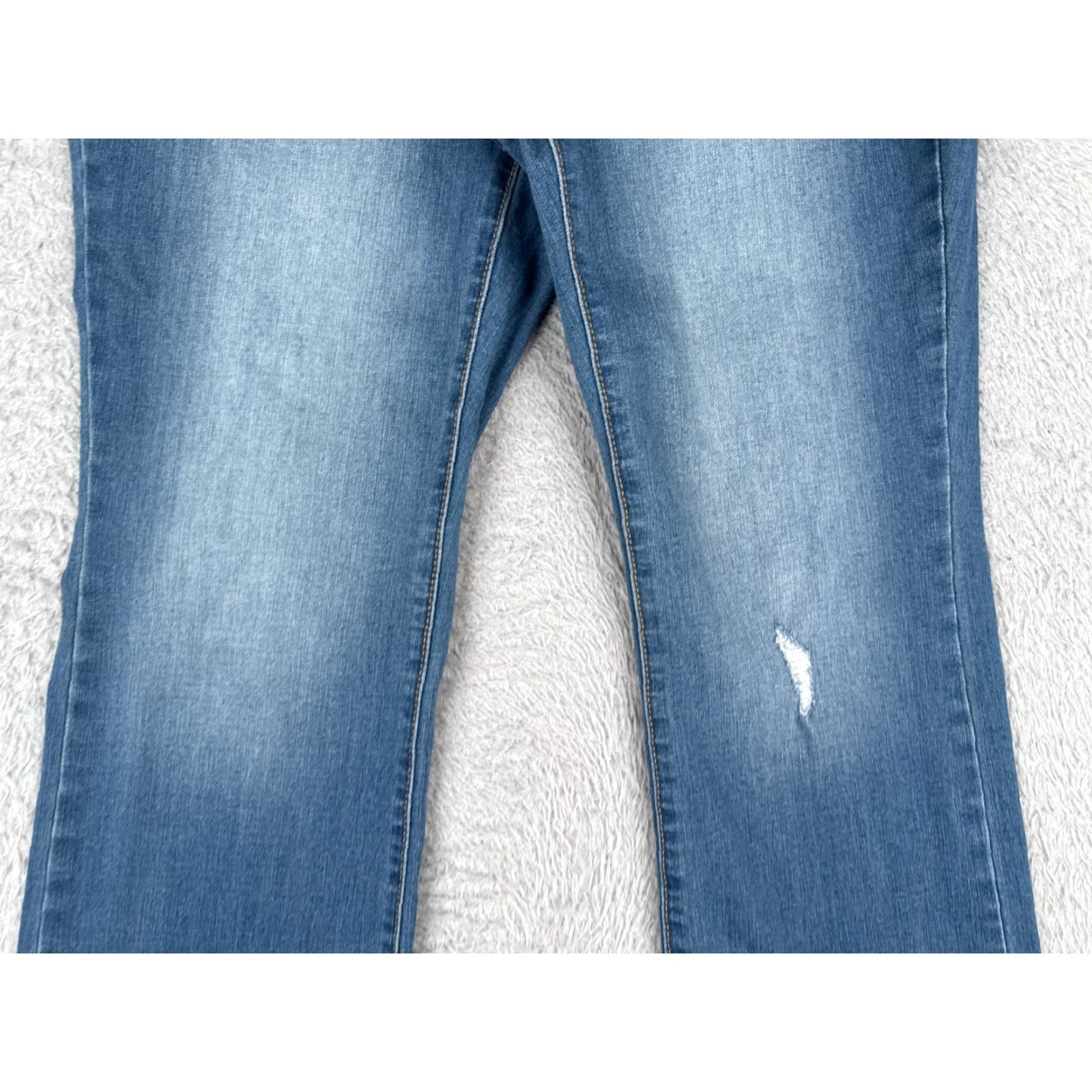 Vintage Sonoma Jeans Womens 8 Blue Denim Crop Bootcut Mid Rise Cotton Blend 29x25 Boots? Size 30" / US 8 / IT 44 - 3 Thumbnail