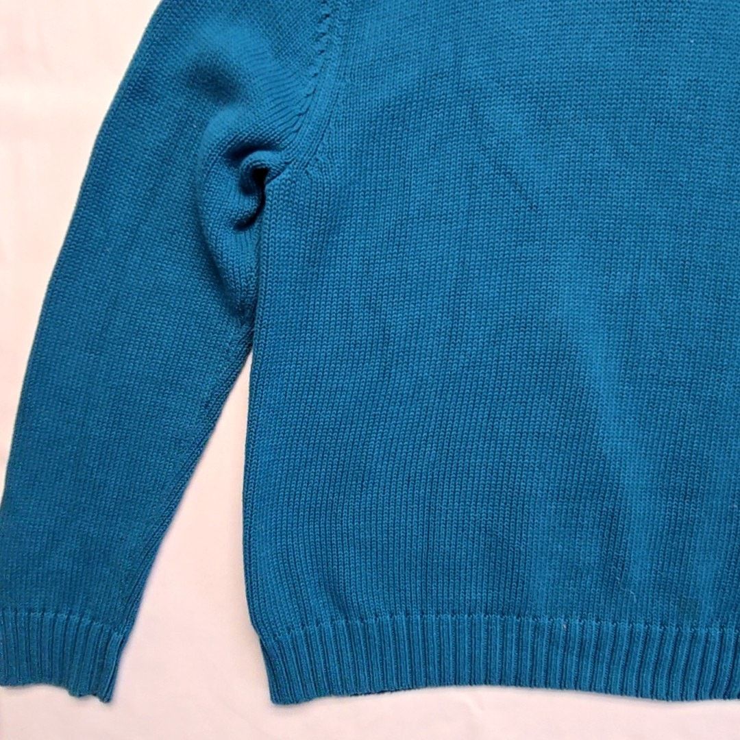 Chaps Chaps Quarter 1/4 Zip Sweater Blue Pullover XL Knitwear Size US XL / EU 56 / 4 - 10 Thumbnail
