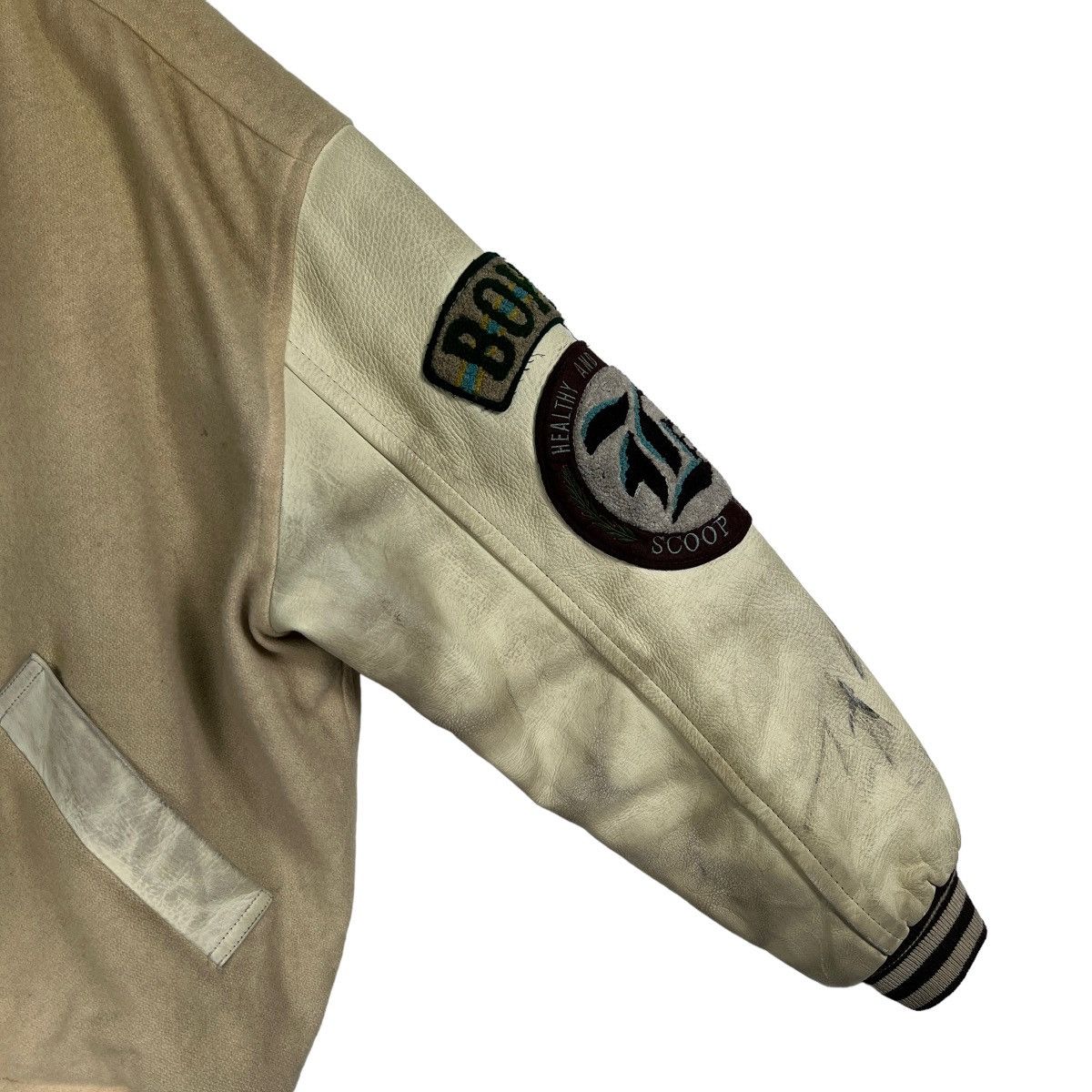 Japanese Brand 🔥 VINTAGE SCOOP BOY VARSITY BOMBER JACKET Size US M / EU 48-50 / 2 - 14 Thumbnail