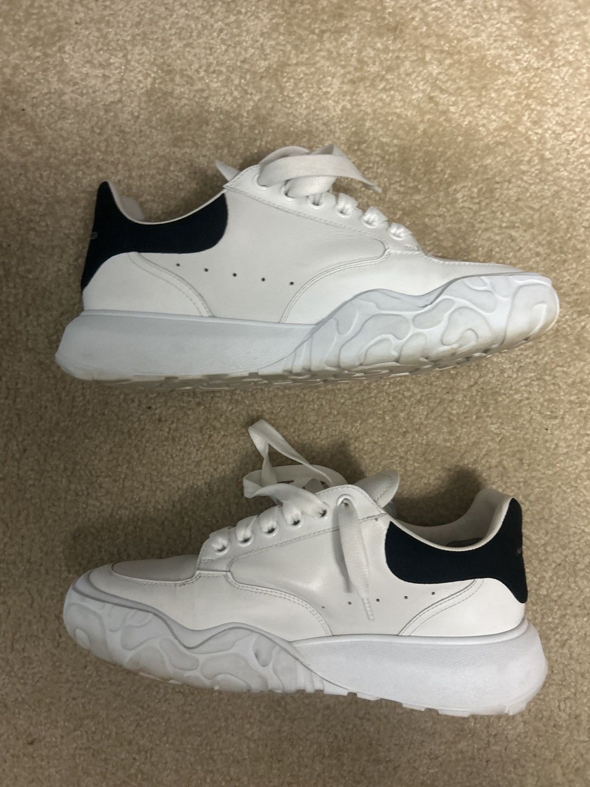 Alexander McQueen Alexander Mcqueen Leather Court Sneakers Size US 8.5 / EU 41-42 - 1 Thumbnail